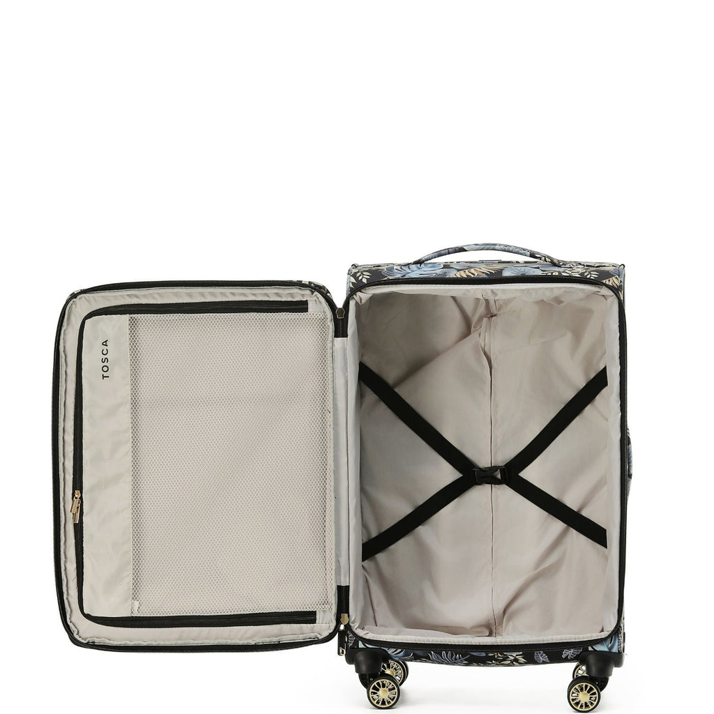 Tosca So Lite Expandable Softside Medium Spinner Suitcase - 67cm - Golden Palm