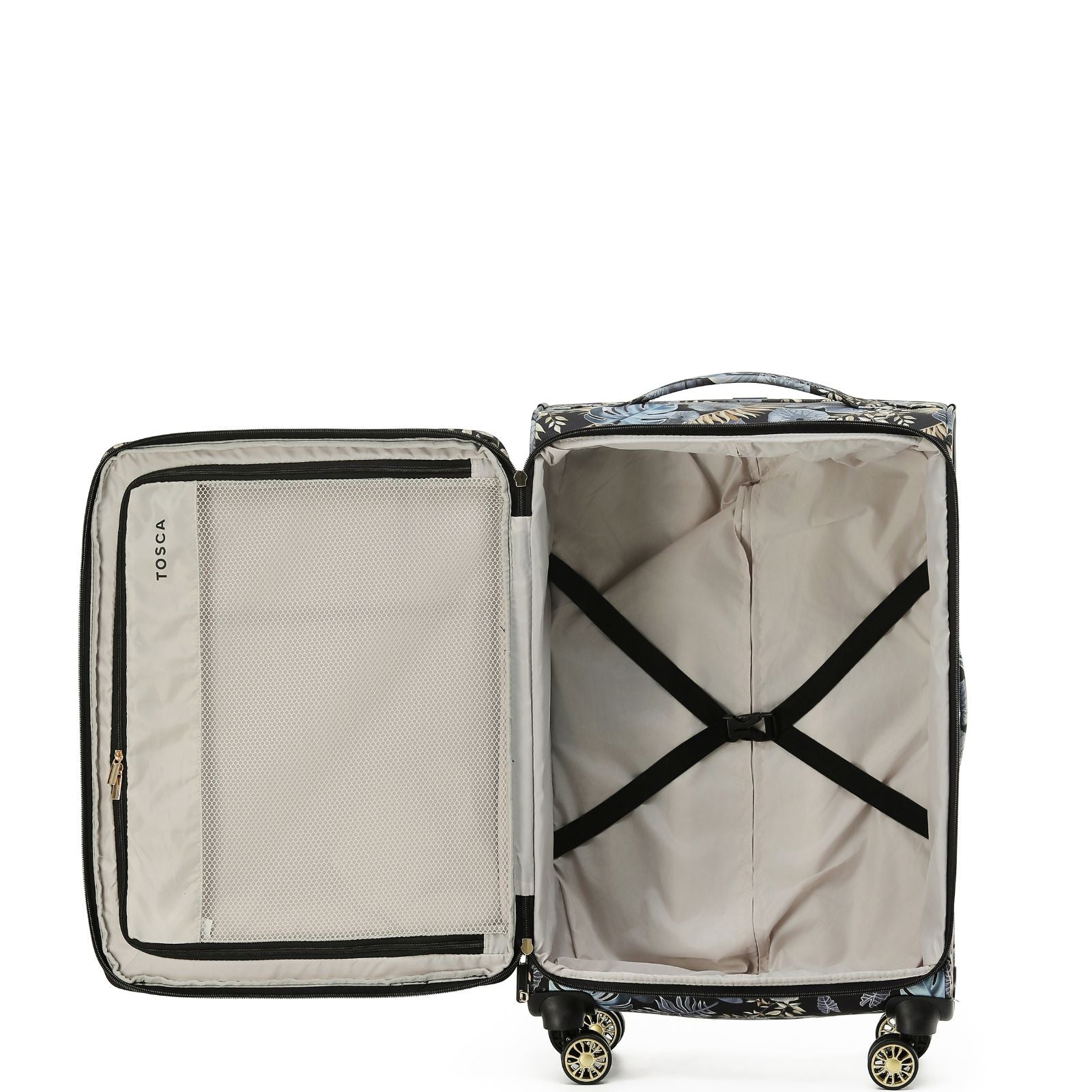 Tosca So Lite Expandable Softside Medium Spinner Suitcase - 67cm - Golden Palm