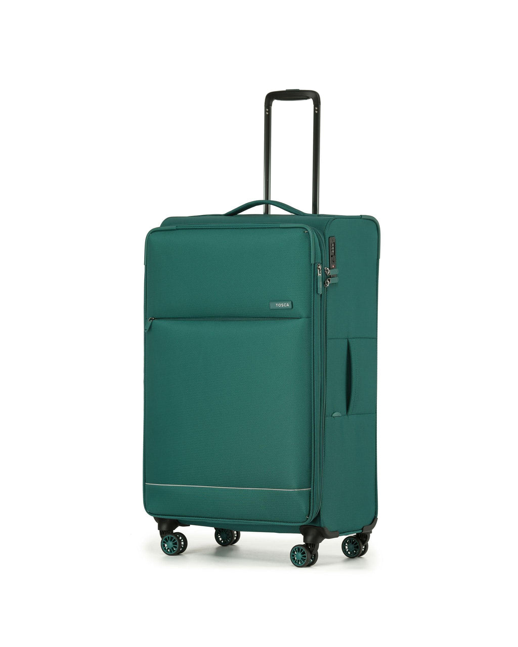 Tosca So Lite Expandable Softside Large Spinner Suitcase - 79cm - Emerald-1