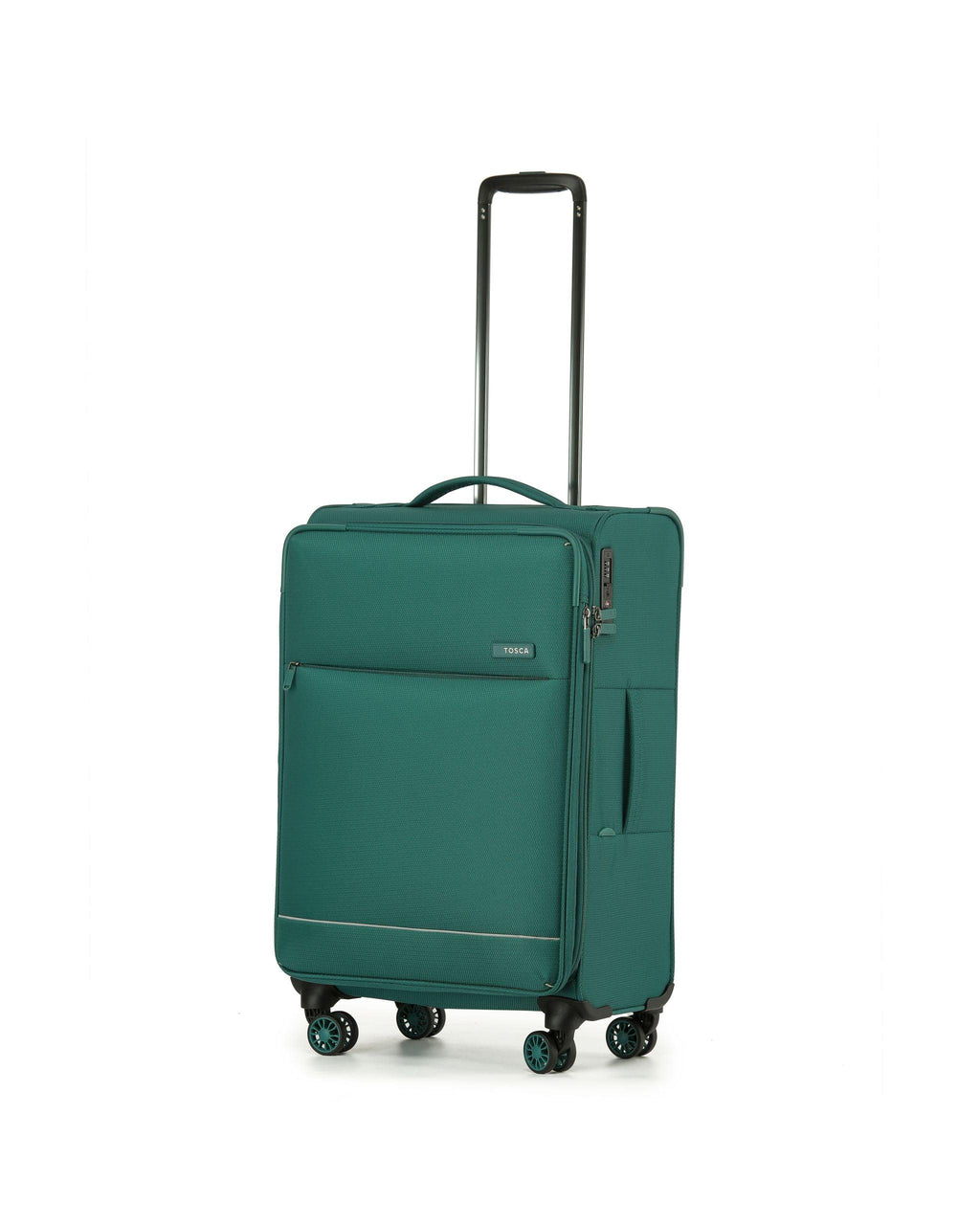 Tosca So Lite Expandable Softside Medium Spinner Suitcase - 67cm - Emerald-1