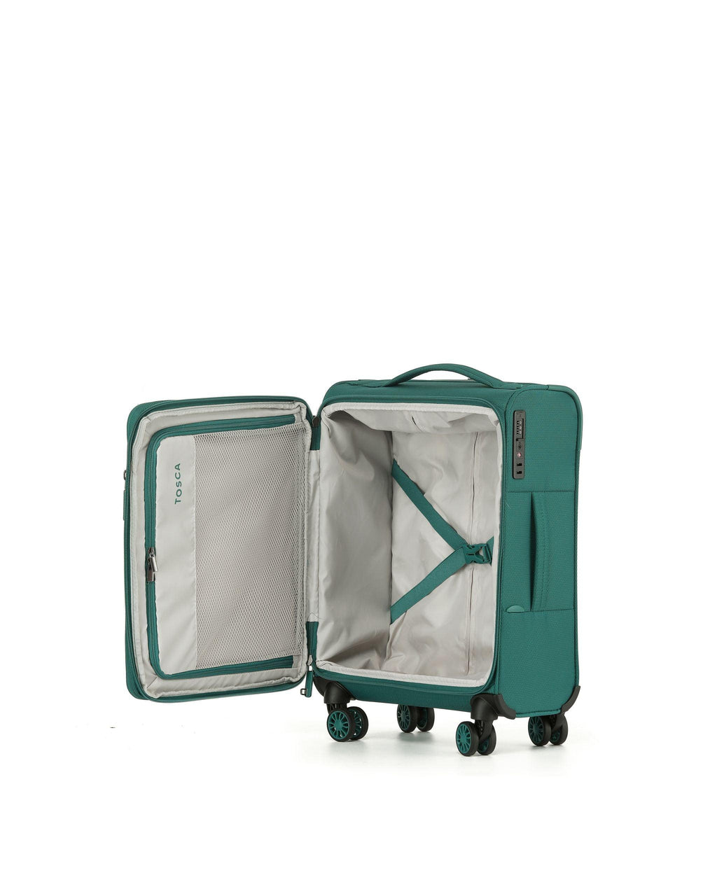Tosca So Lite Softside Spinner Carry-On Spinner Suitcase -54cm - Emerald-4