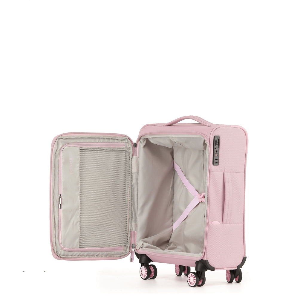 Tosca So Lite Softside Spinner Carry-On Spinner Suitcase -54cm - Pink-4