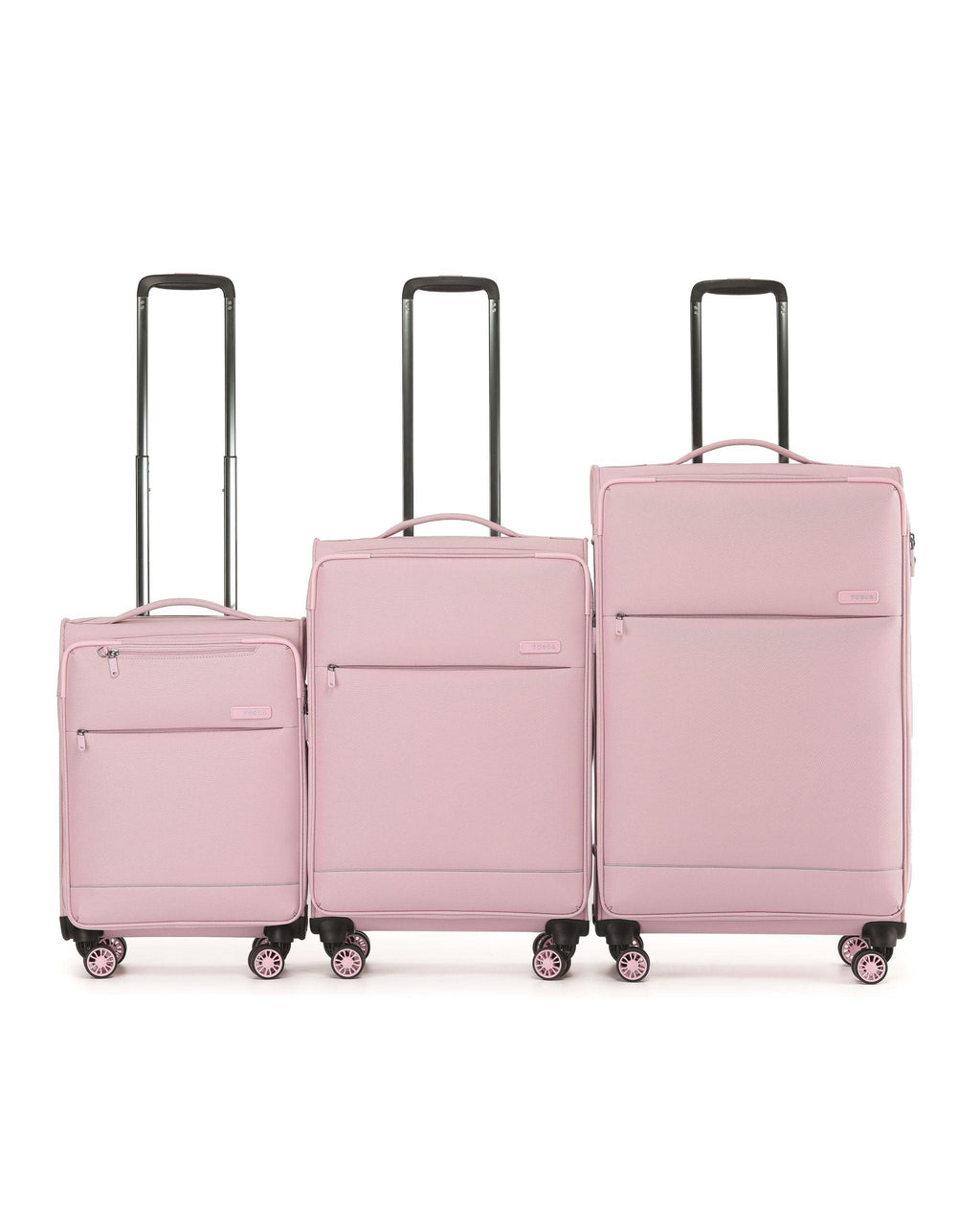 Tosca So Lite Softside Spinner Luggage Set - Pink-2