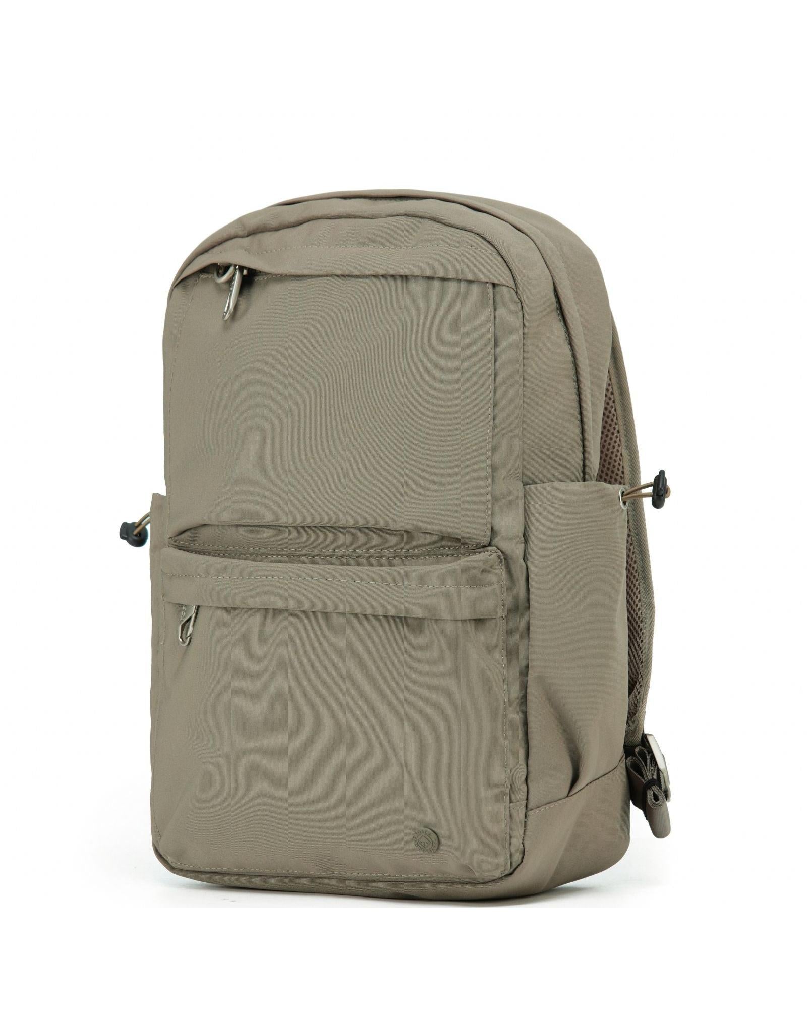 Tosca Anti-Theft Large Backpack - Khaki Front Right Image 1