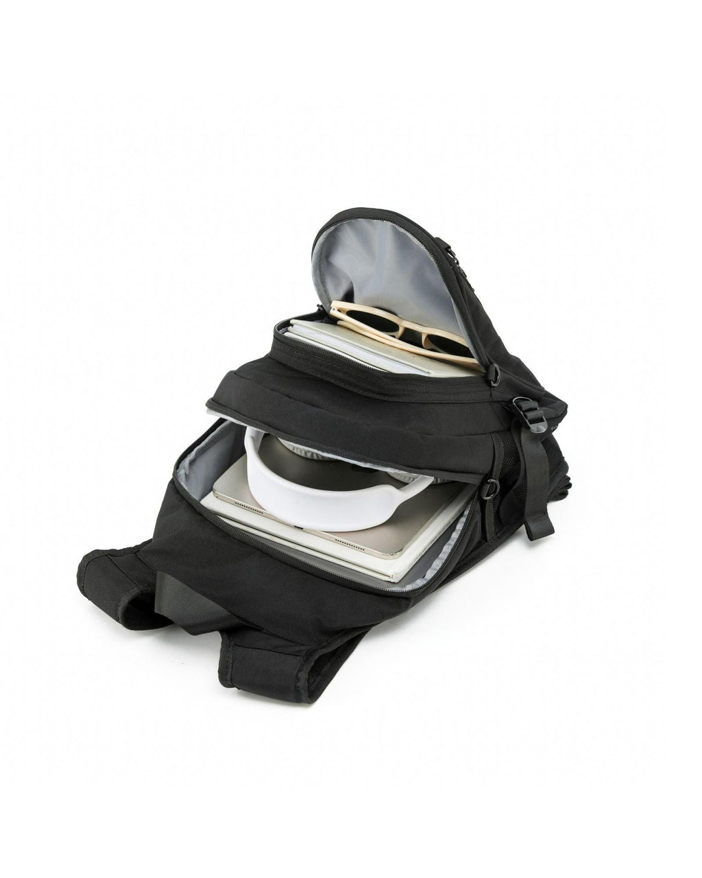Tosca Anti-Theft Backpack - Black Interior Back Image 3