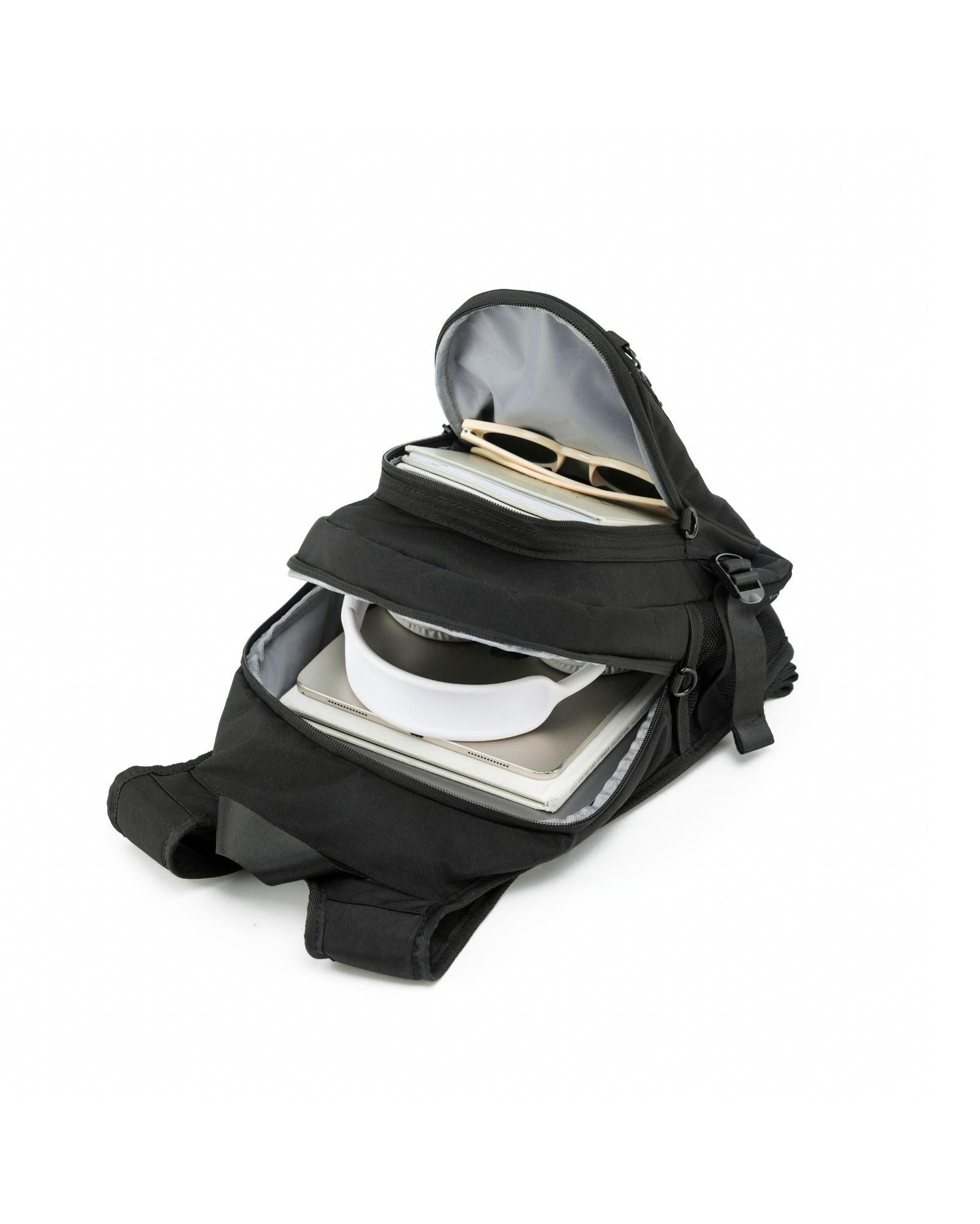 Tosca Anti-Theft Backpack - Black Interior Back Image 3