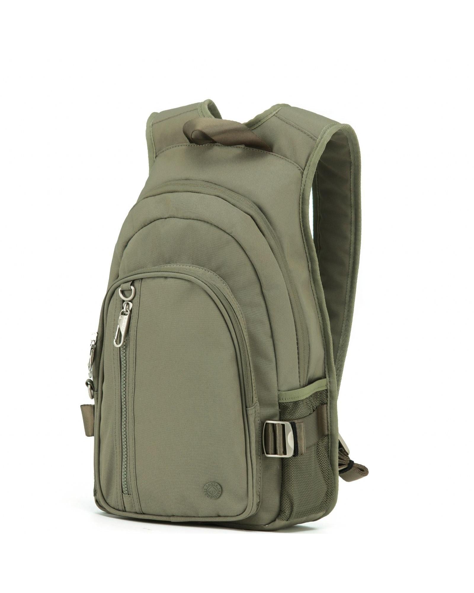 Tosca Anti-Theft Backpack - Khaki Front Right Image 1