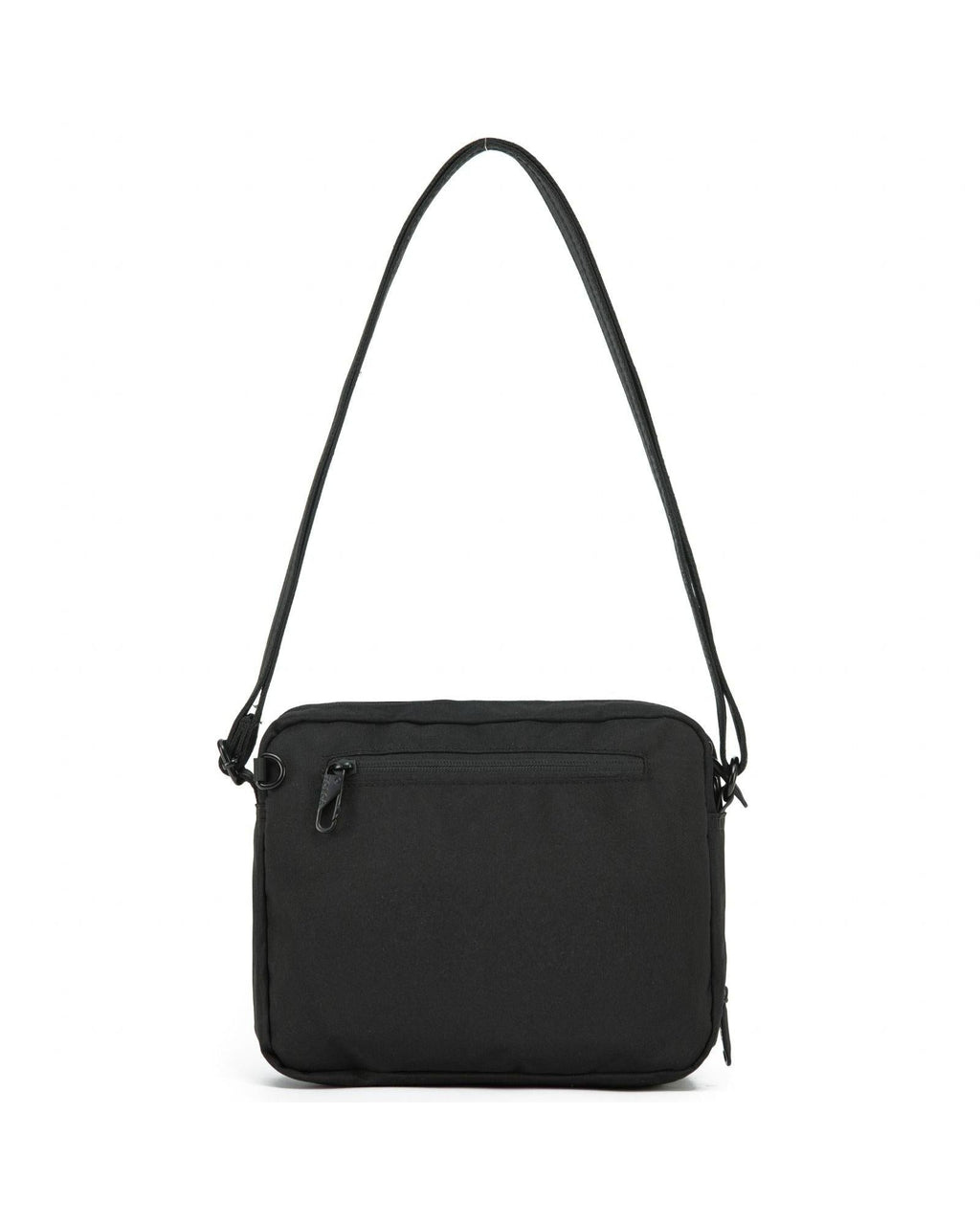 Tosca Anti-Theft Shoulder Bag with Triple Front Pockets - Black Back Image 2
