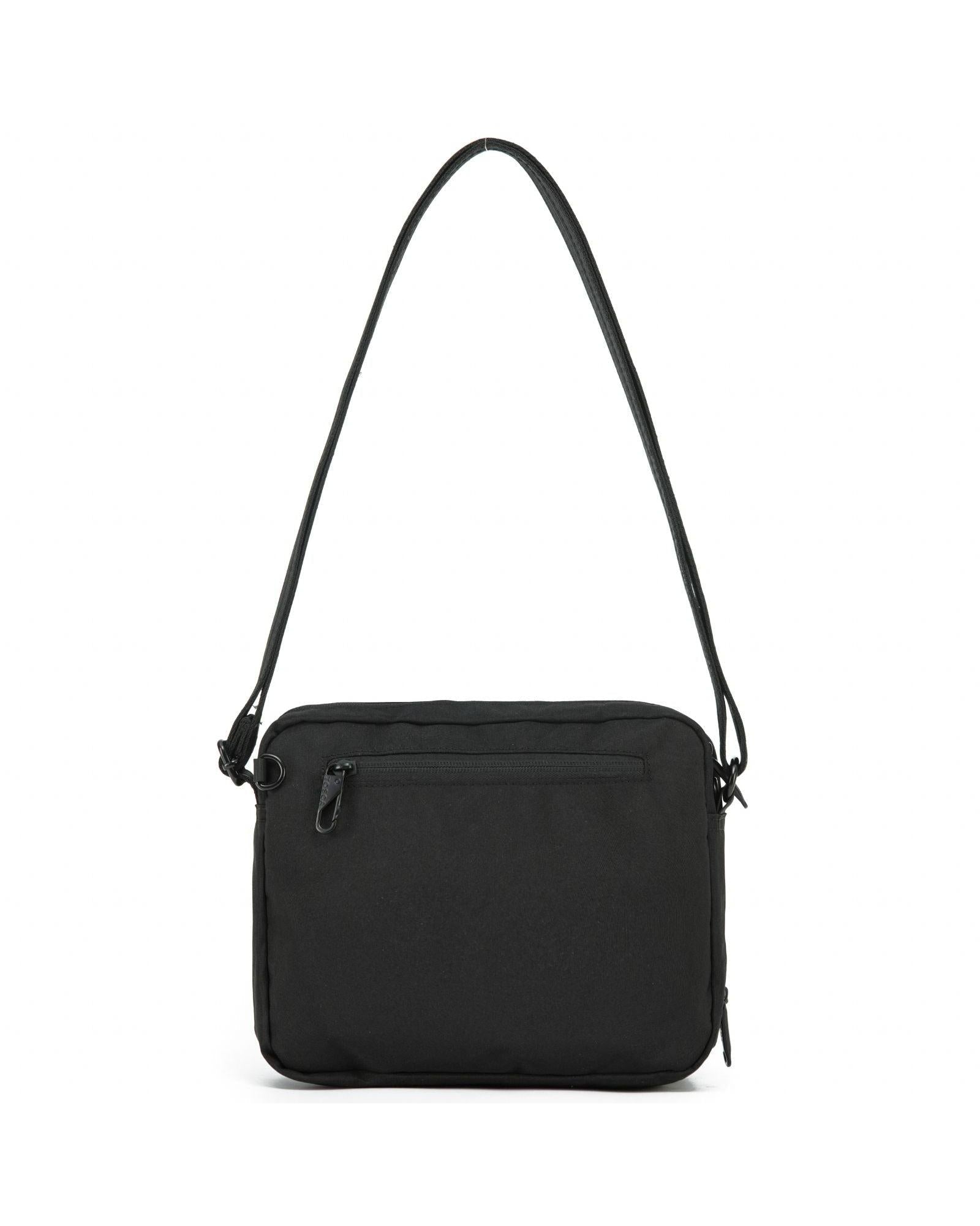Tosca Anti-Theft Shoulder Bag with Triple Front Pockets - Black Back Image 2