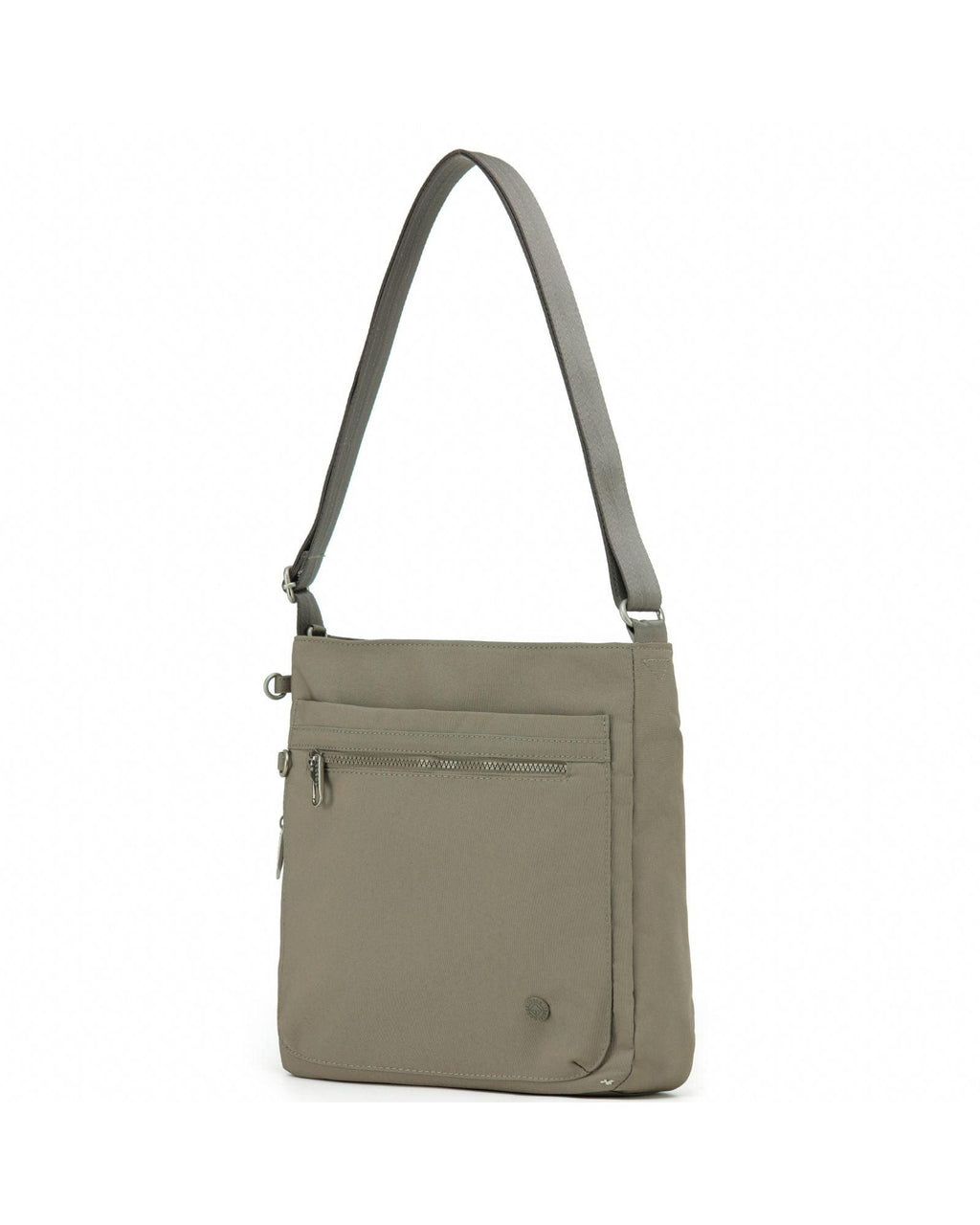 Tosca Anti-Theft Square Shoulder Bag - Taupe Front Right Image 1