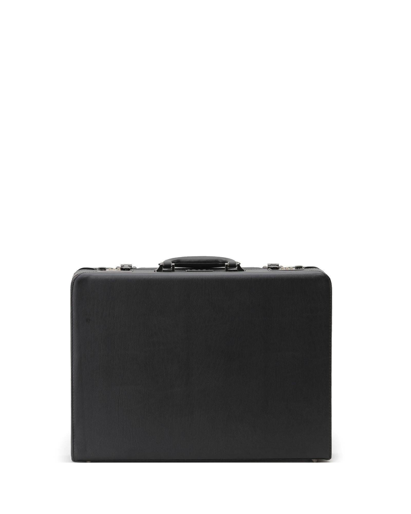 Tosca Attache Briefcase - Black Front Image 3