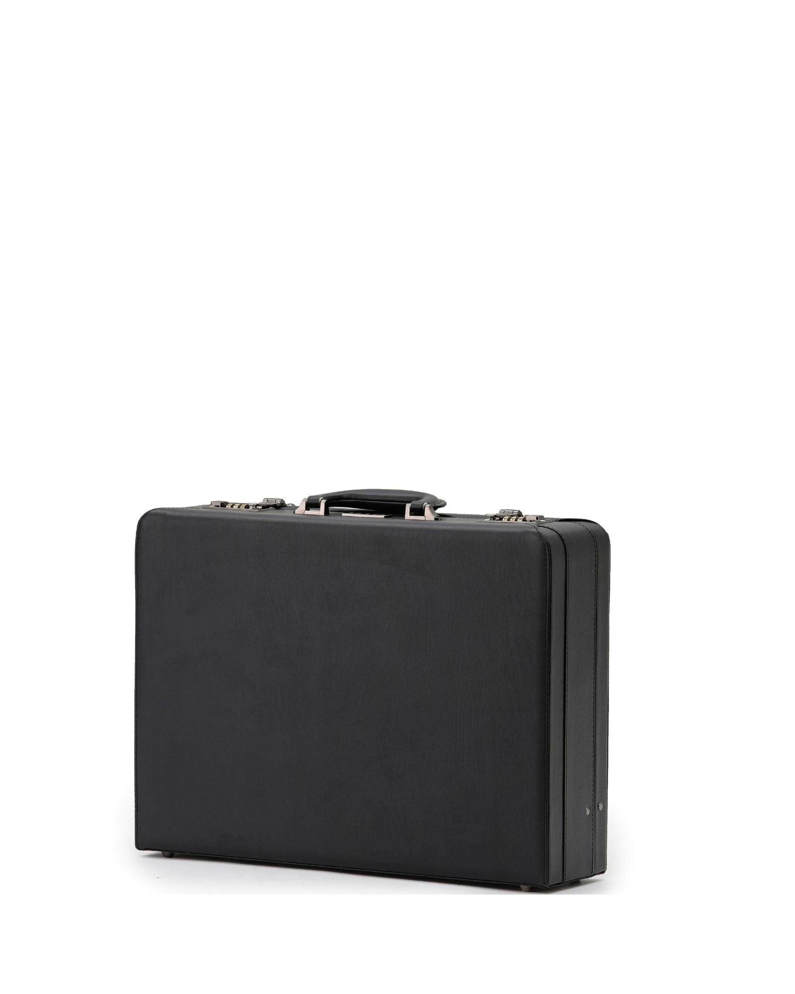 Tosca Attache Briefcase - Black Front Left Image 1