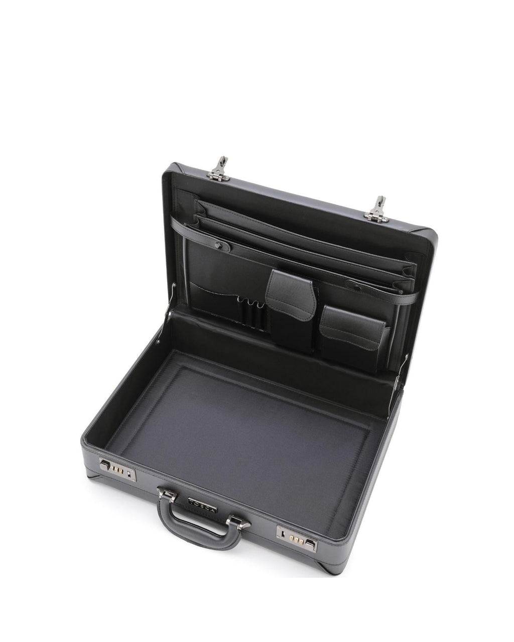 Tosca Attache Briefcase - Black Interior Image 4
