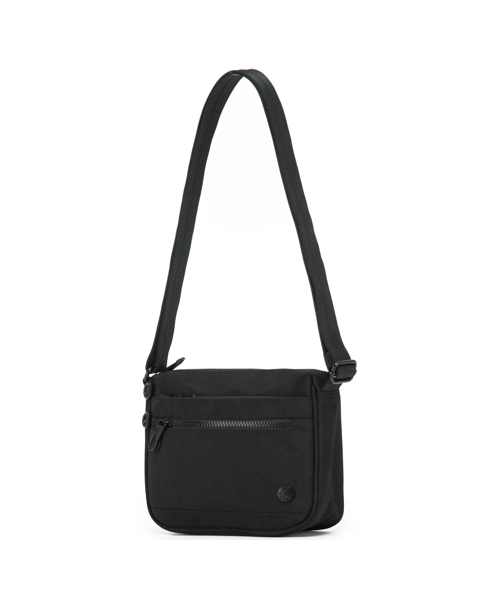 Tosca Anti Theft Cross Body Shoulder Bag - Small - Black Back Image 1