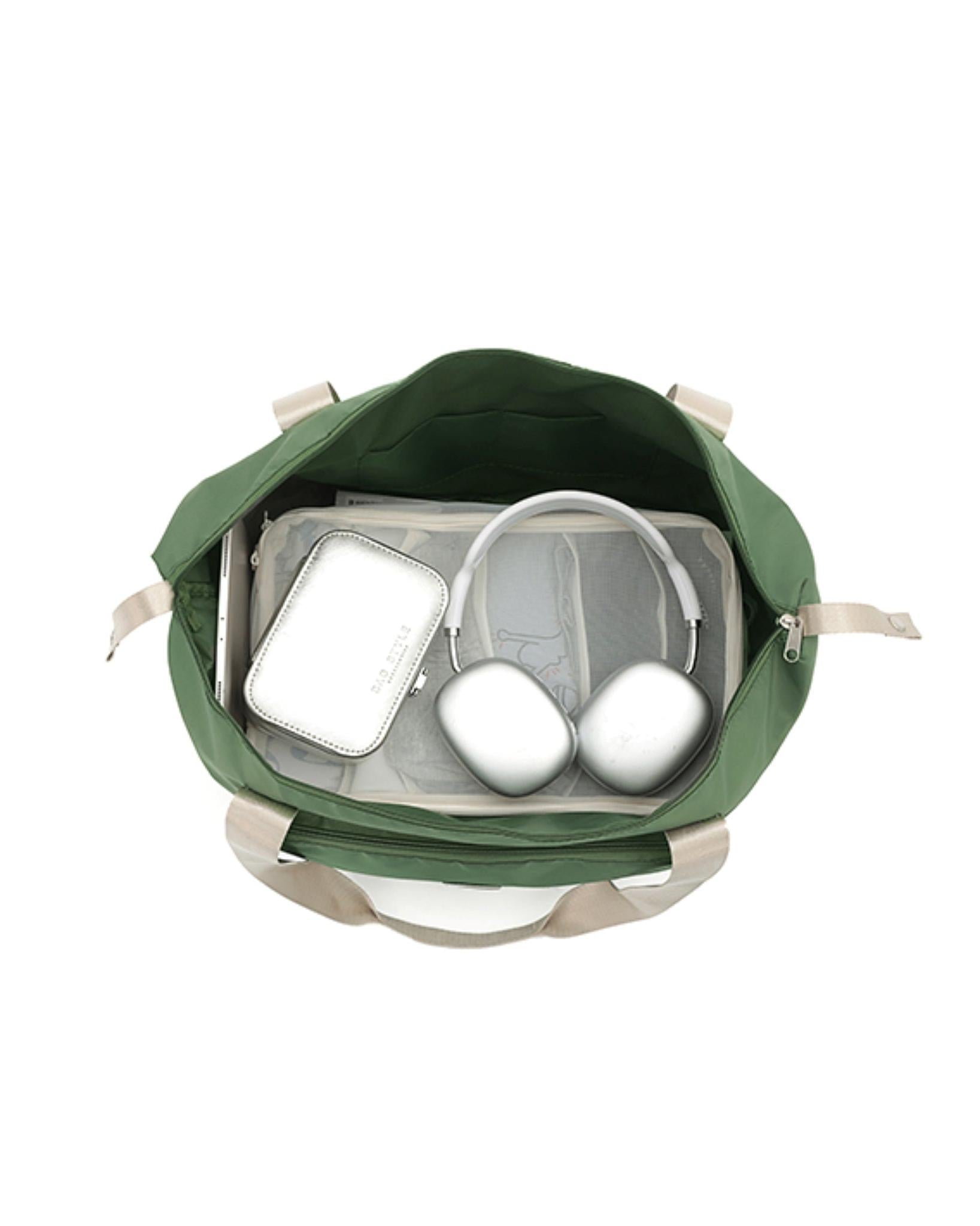 Tosca Foldable & Expandable Travel Tote - Khaki Image 3