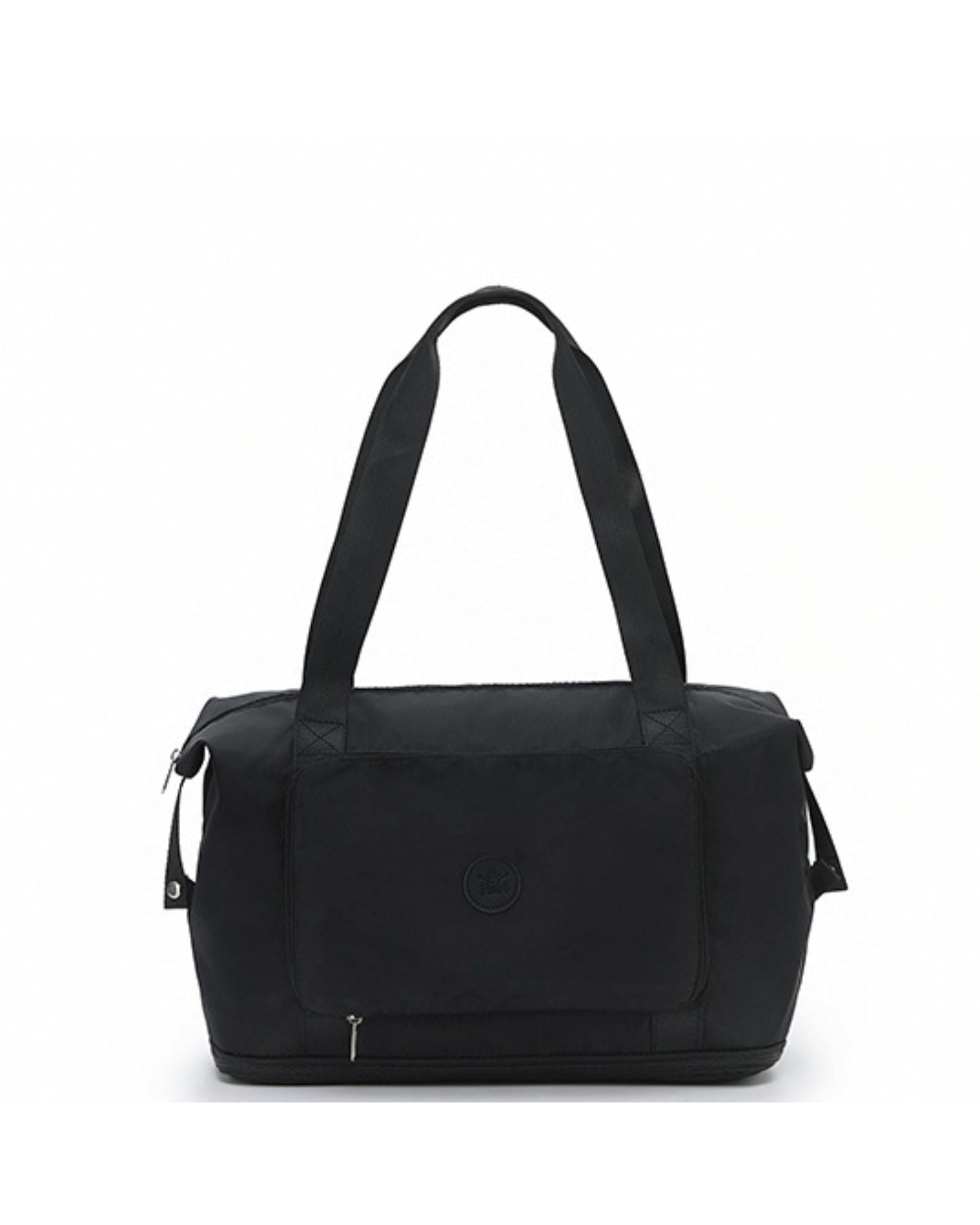 Tosca Foldable & Expandable Travel Tote - Black Back Image 3
