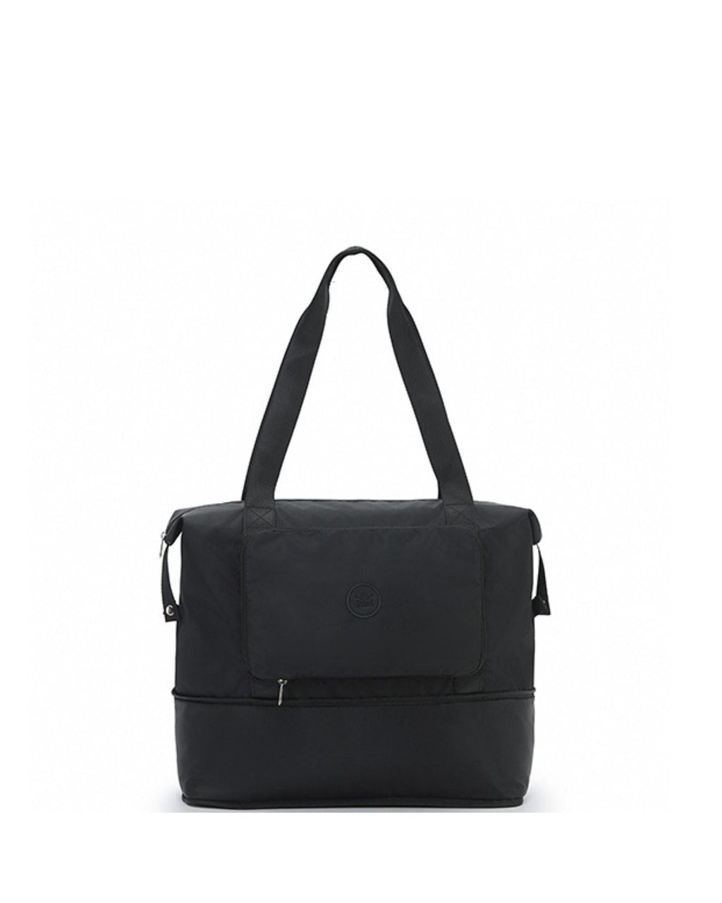 Tosca Foldable & Expandable Travel Tote - Black Front Image 1
