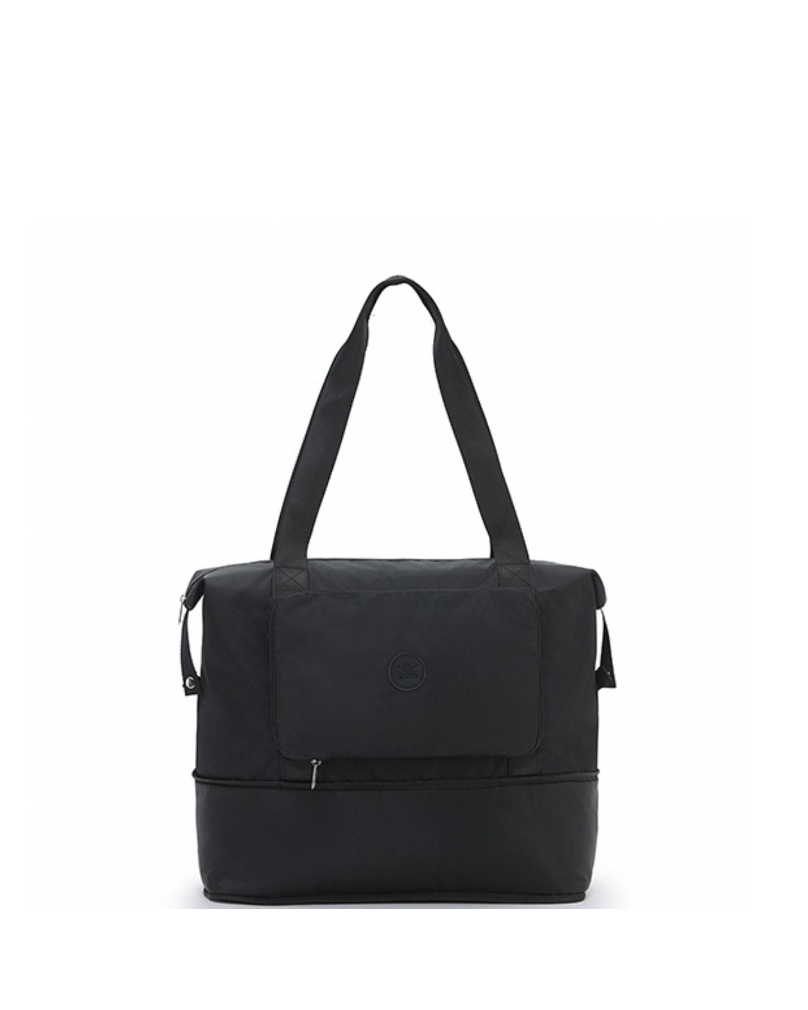 Tosca Foldable & Expandable Travel Tote - Black Front Image 1