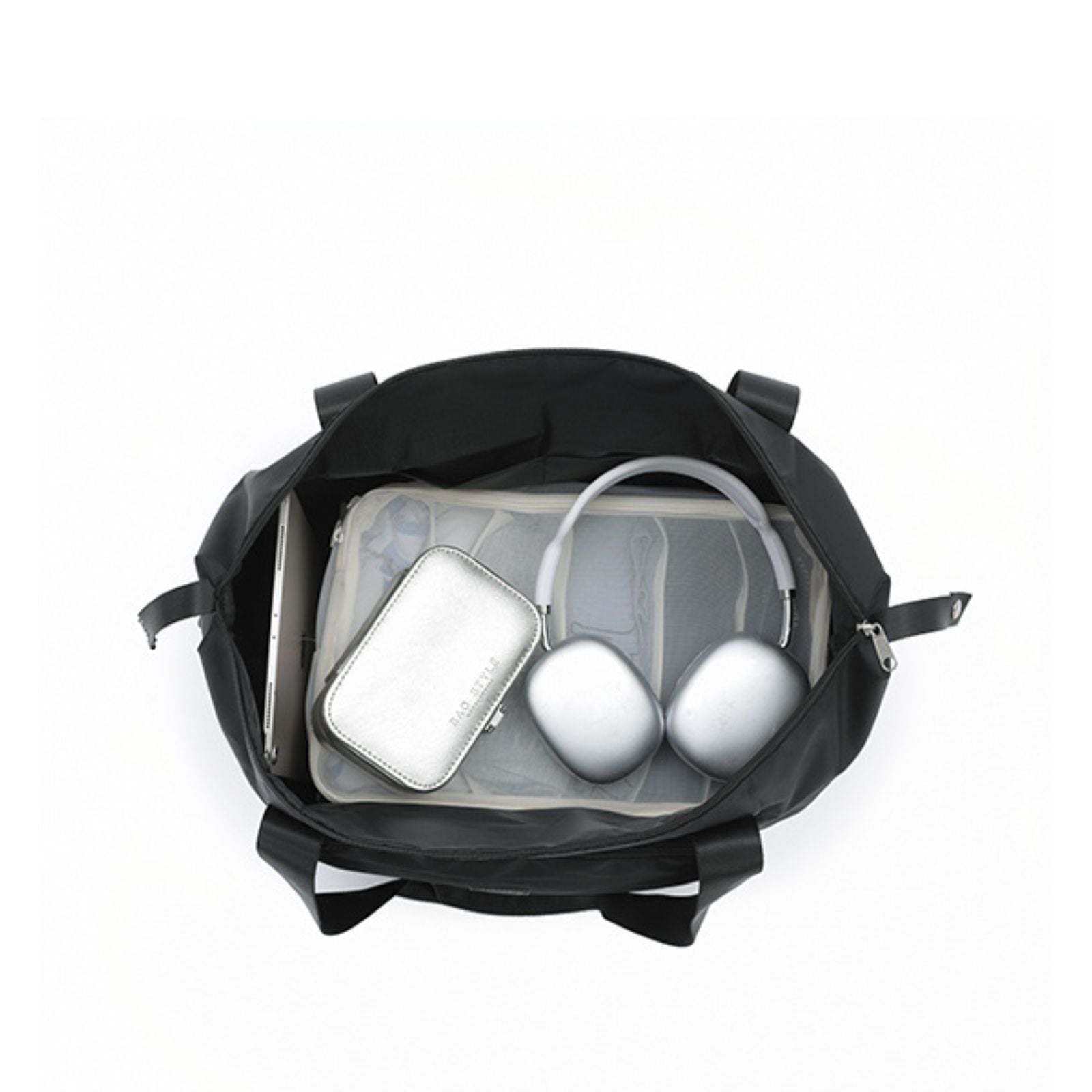 Tosca Foldable & Expandable Travel Tote - Black