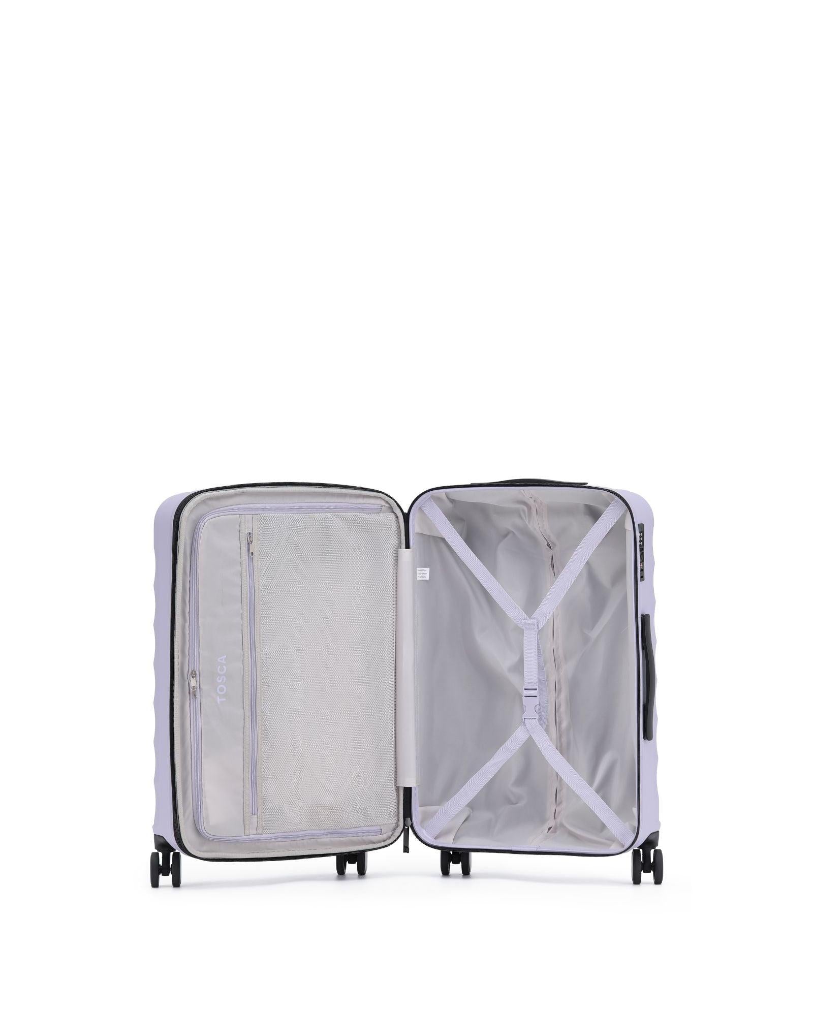 Tosca Interstellar 2.0 Expandable Hardside Carry-On Spinner Suitcase - 53cm - Lavender Image 6