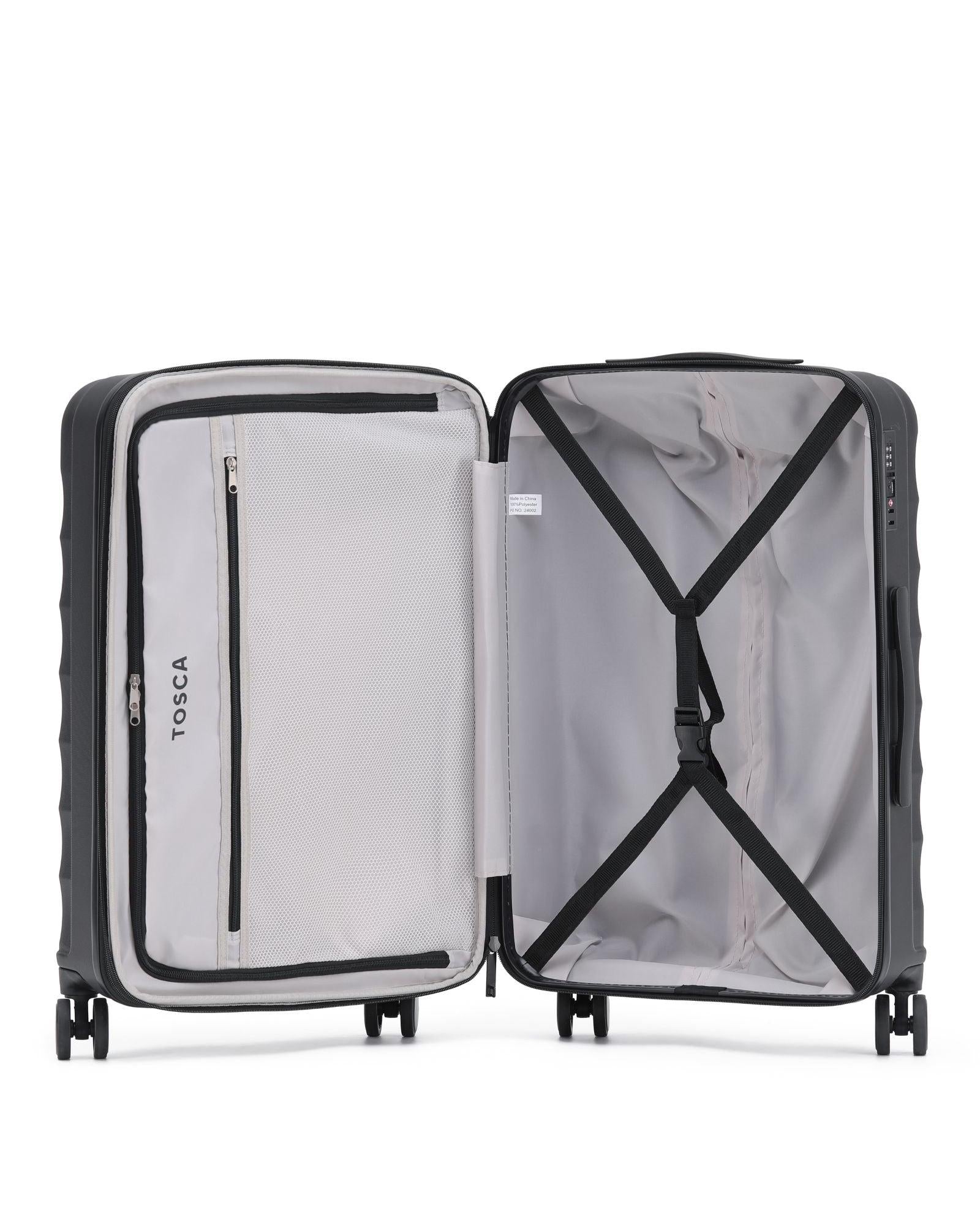 Tosca Interstellar 2.0 Expandable Hardside Large Spinner Suitcase - 79cm - Black Image 3