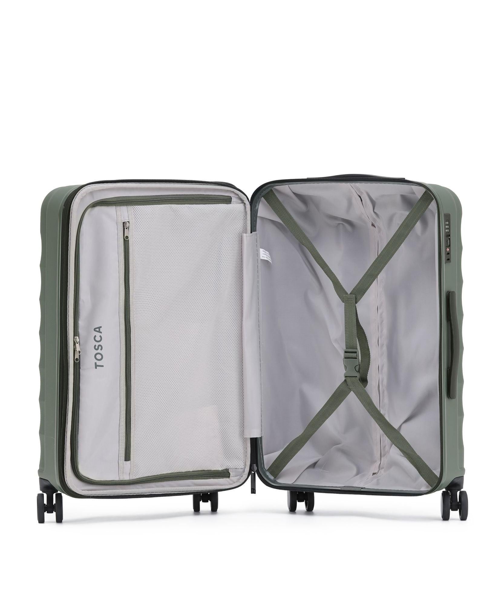Tosca Interstellar 2.0 Expandable Hardside Large Spinner Suitcase - 79cm - Moss Image 3