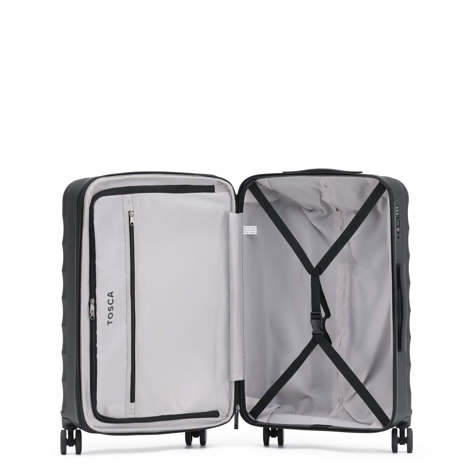 Tosca Interstellar 2.0 Expandable Hardside Medium Spinner Suitcase - 67cm - Black