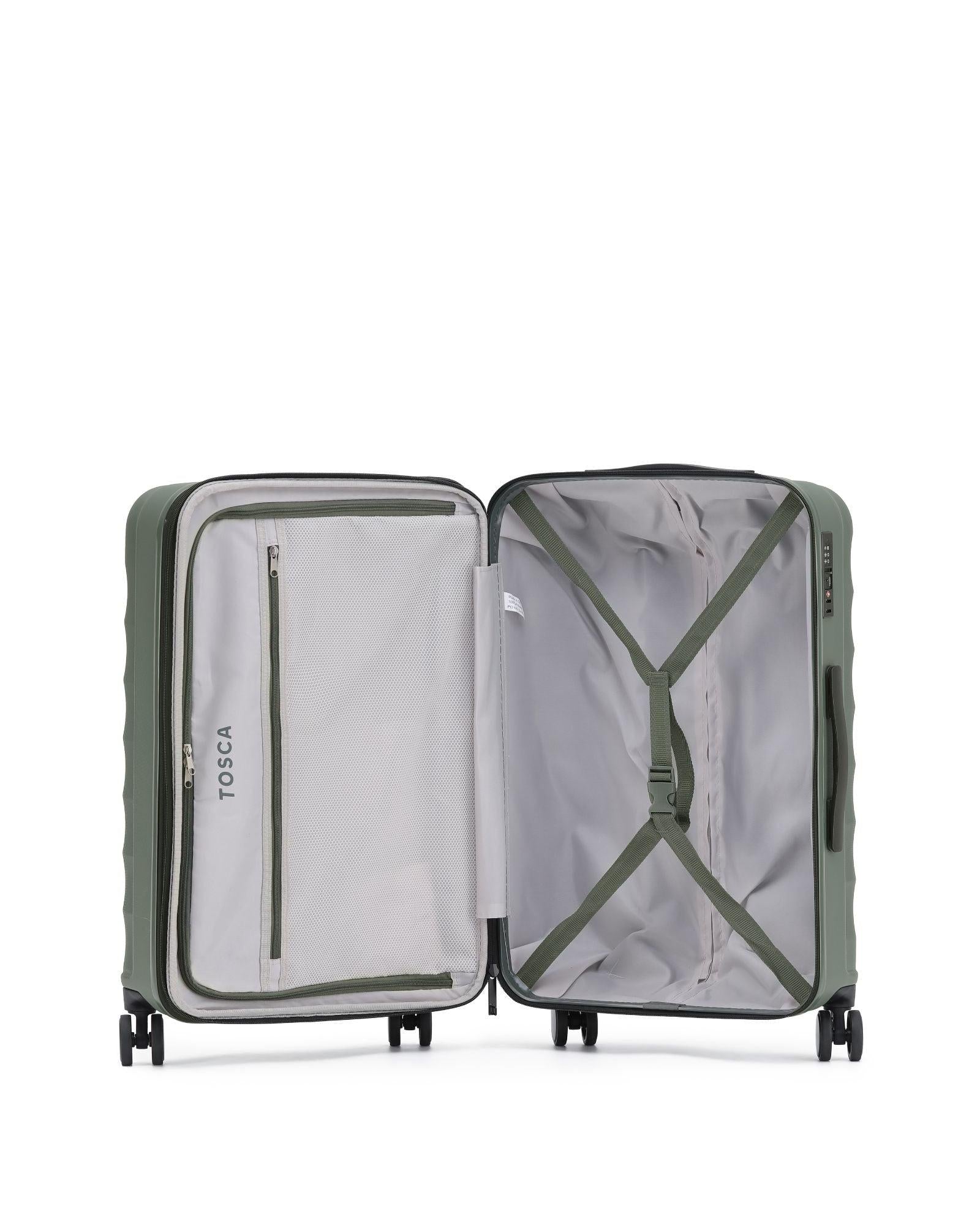 Tosca Interstellar 2.0 Expandable Hardside Medium Spinner Suitcase - 67cm - Moss Image 3