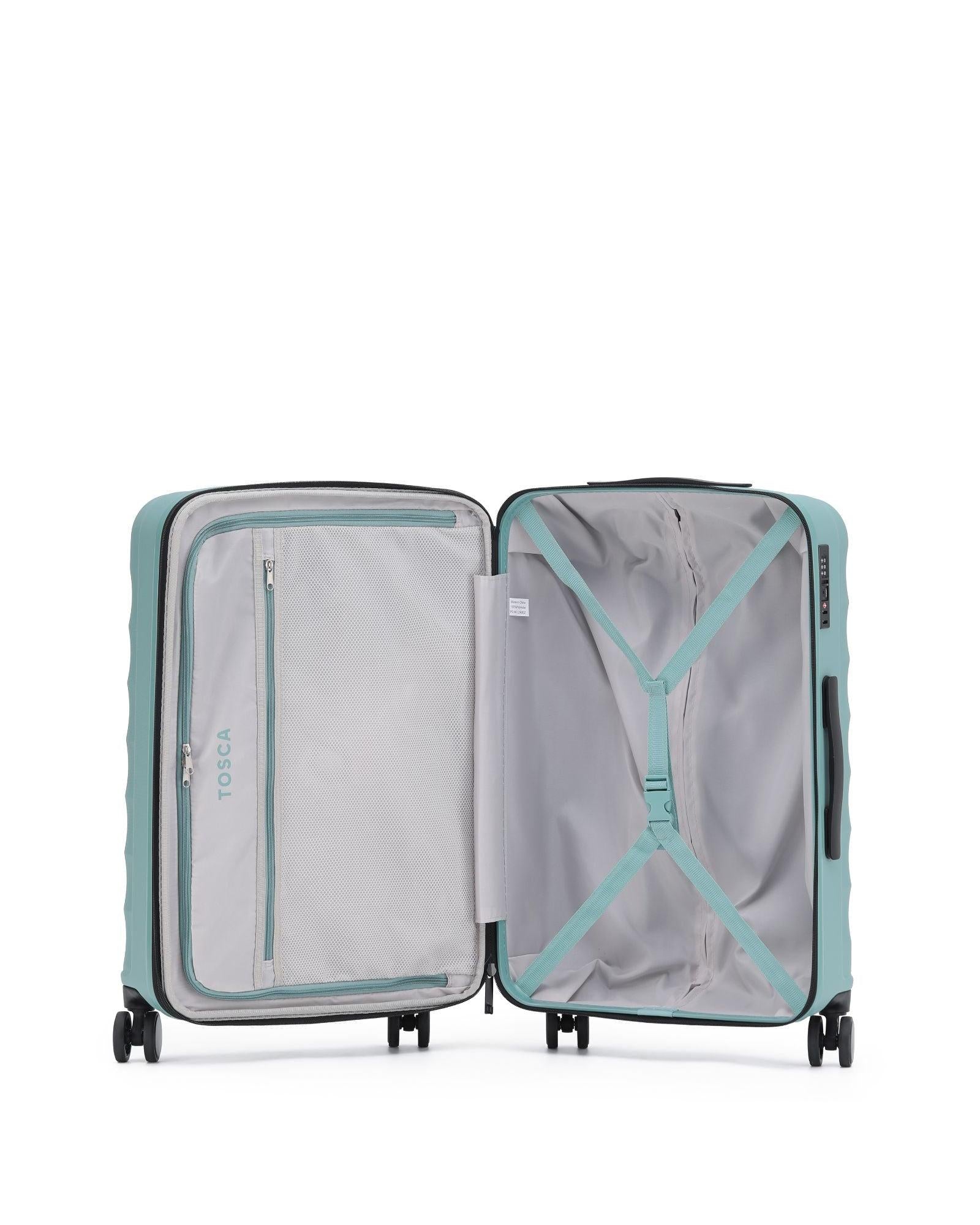 Tosca Interstellar 2.0 Expandable Hardside Medium Spinner Suitcase - 67cm - Ocean Blue Image 3