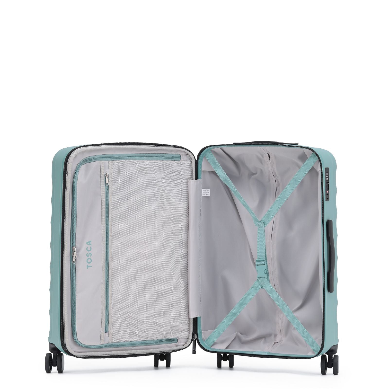 Tosca Interstellar 2.0 Expandable Hardside Medium Spinner Suitcase - 67cm - Ocean Blue