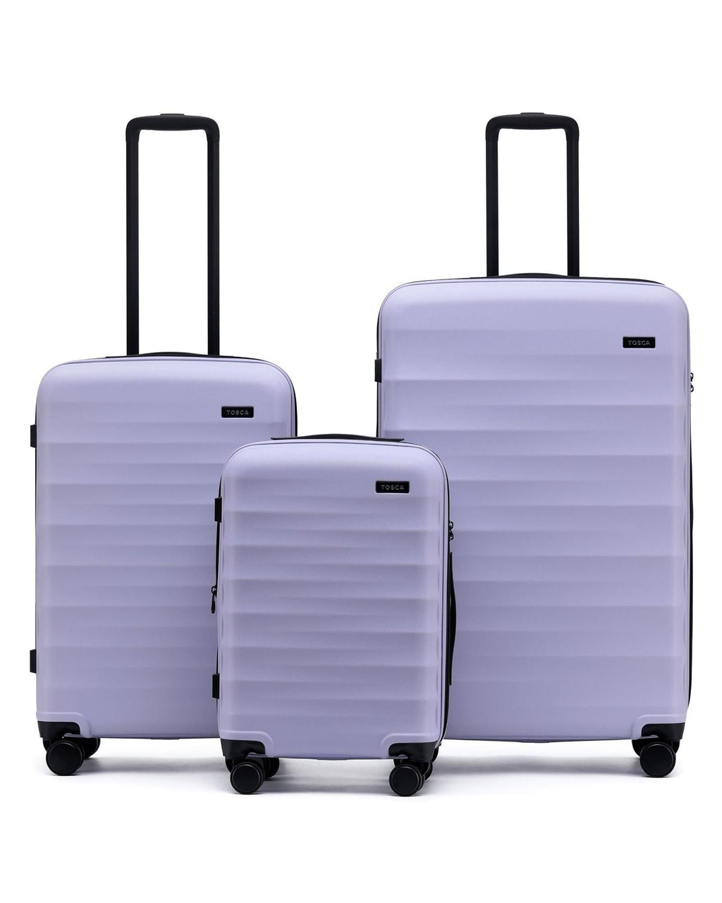 Tosca Interstellar 2.0 Expandable Hardside 3-Piece Spinner Luggage Set - Lavender Front Image 2