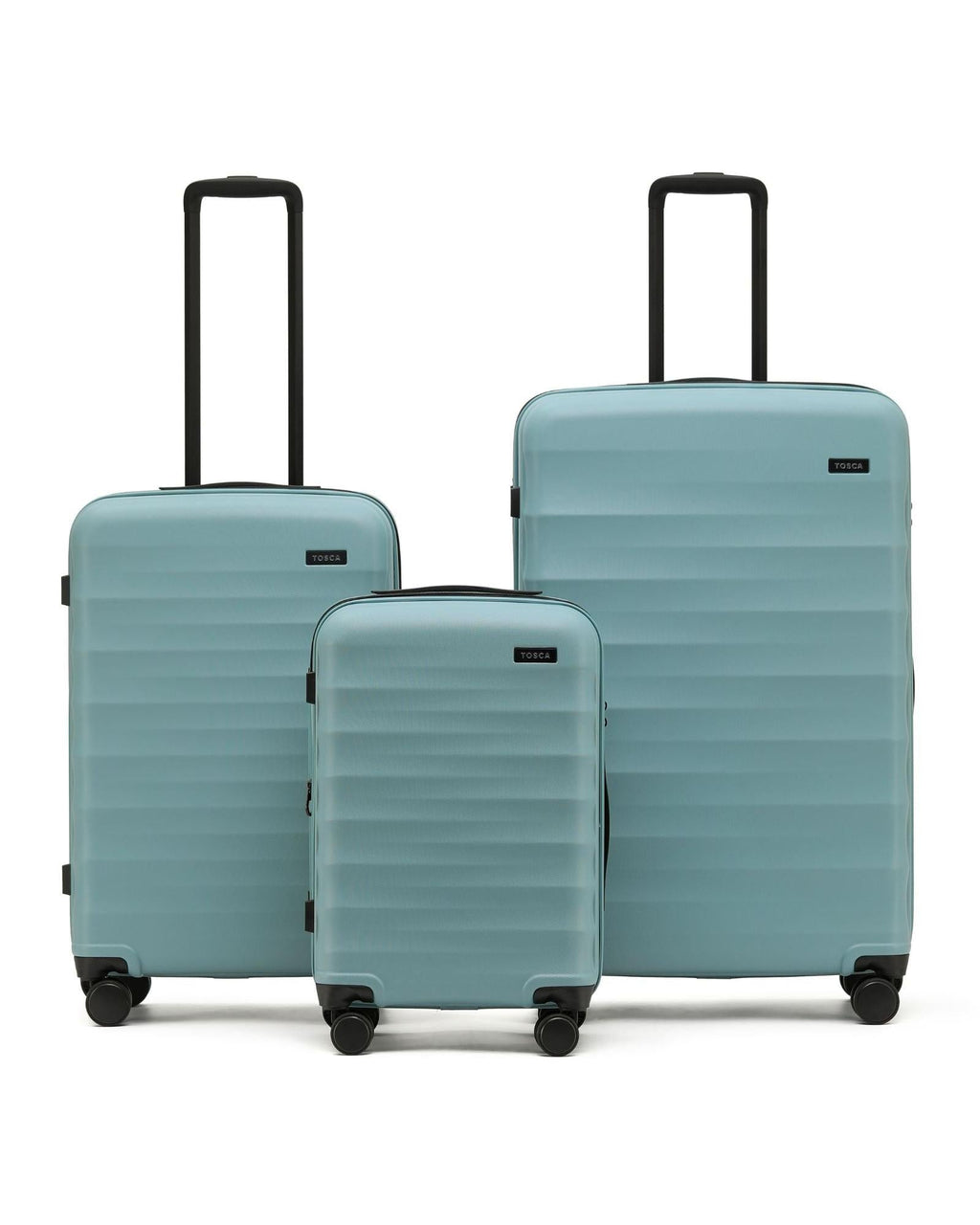 Tosca Interstellar 2.0 Expandable Hardside 3-Piece Spinner Luggage Set - Ocean Blue Front Image 2