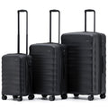 Tosca Interstellar 2.0 Expandable Hardside 3-Piece Spinner Luggage Set - Black