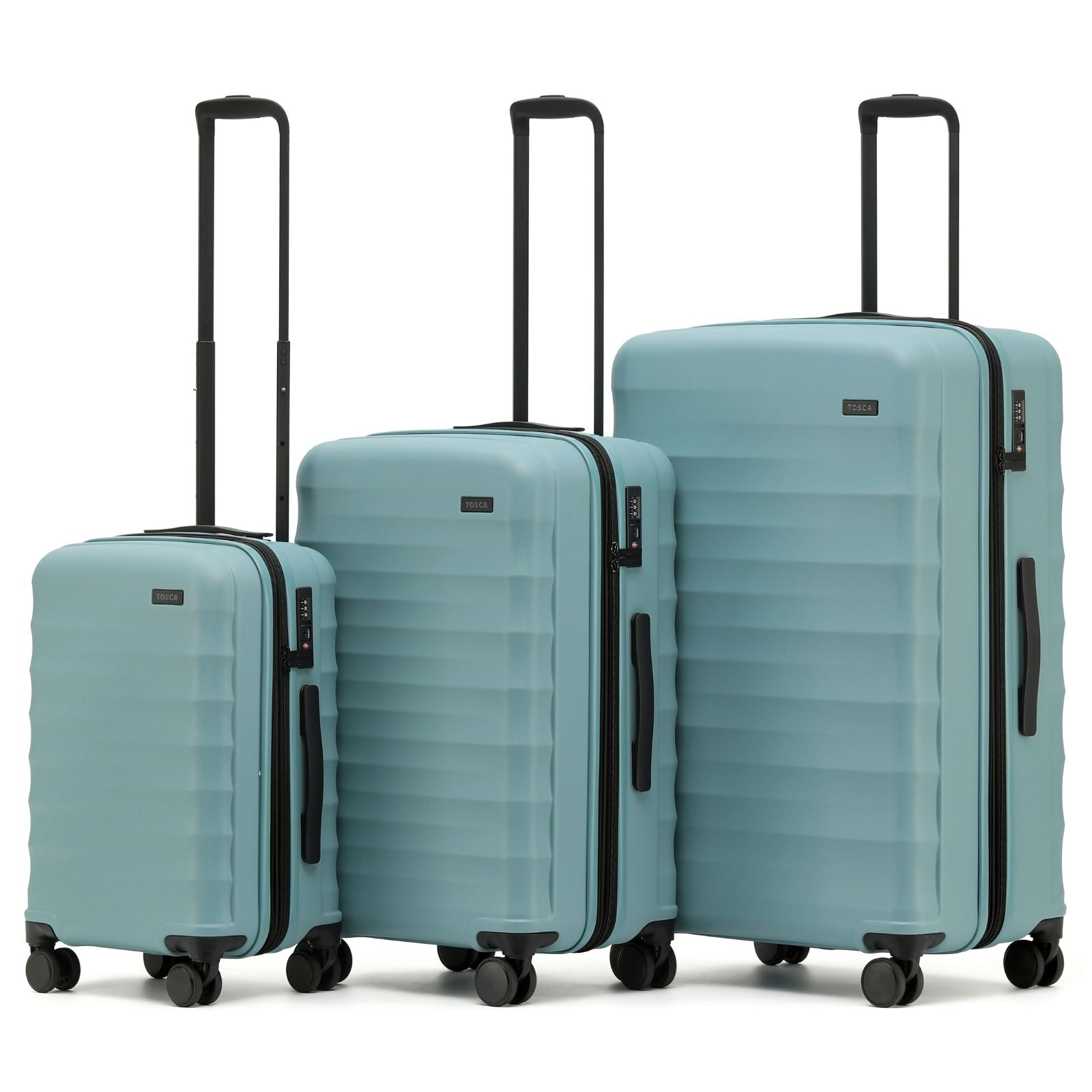 Tosca Interstellar 2.0 Expandable Hardside 3-Piece Spinner Luggage Set - Ocean Blue