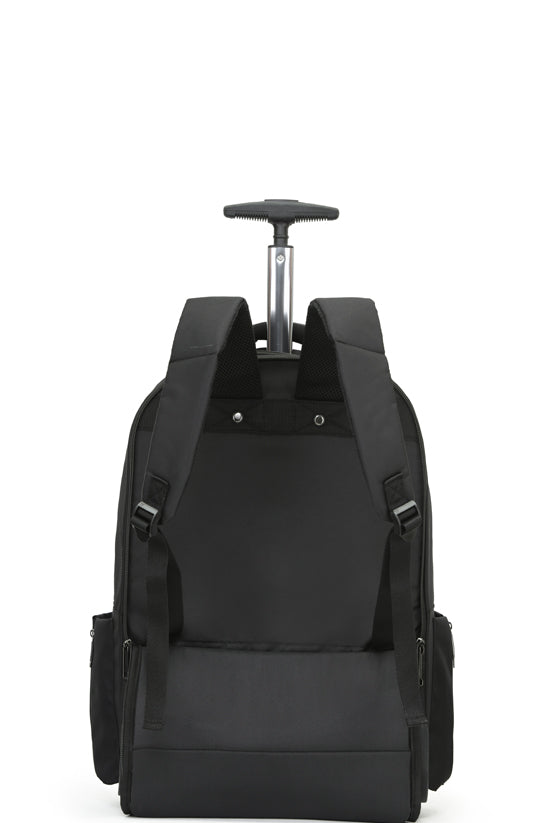 Tosca Oakmont Wheeled Laptop Backpack - Black