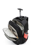 Tosca Oakmont Wheeled Laptop Backpack - Black Interior Front Image 1