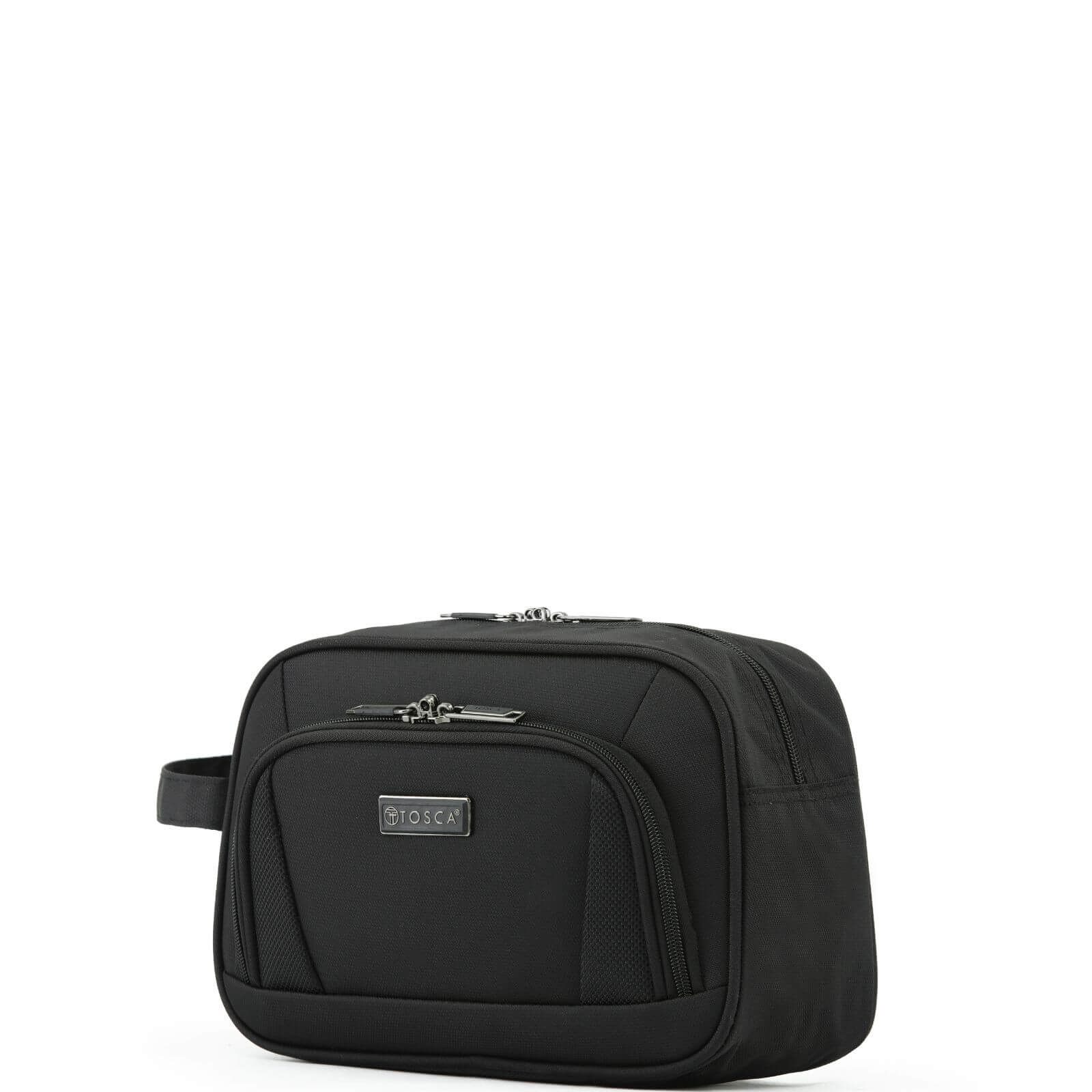 Tosca Oakmont Deluxe Travel Wetpack Toiletry Bag - Black