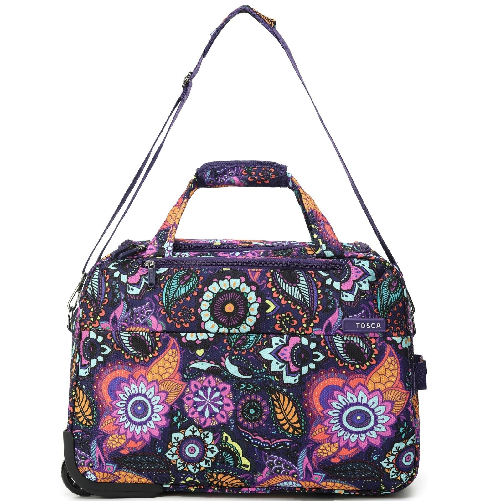 Tosca So Lite Wheeled Carry-On Duffle Bag - Paisley
