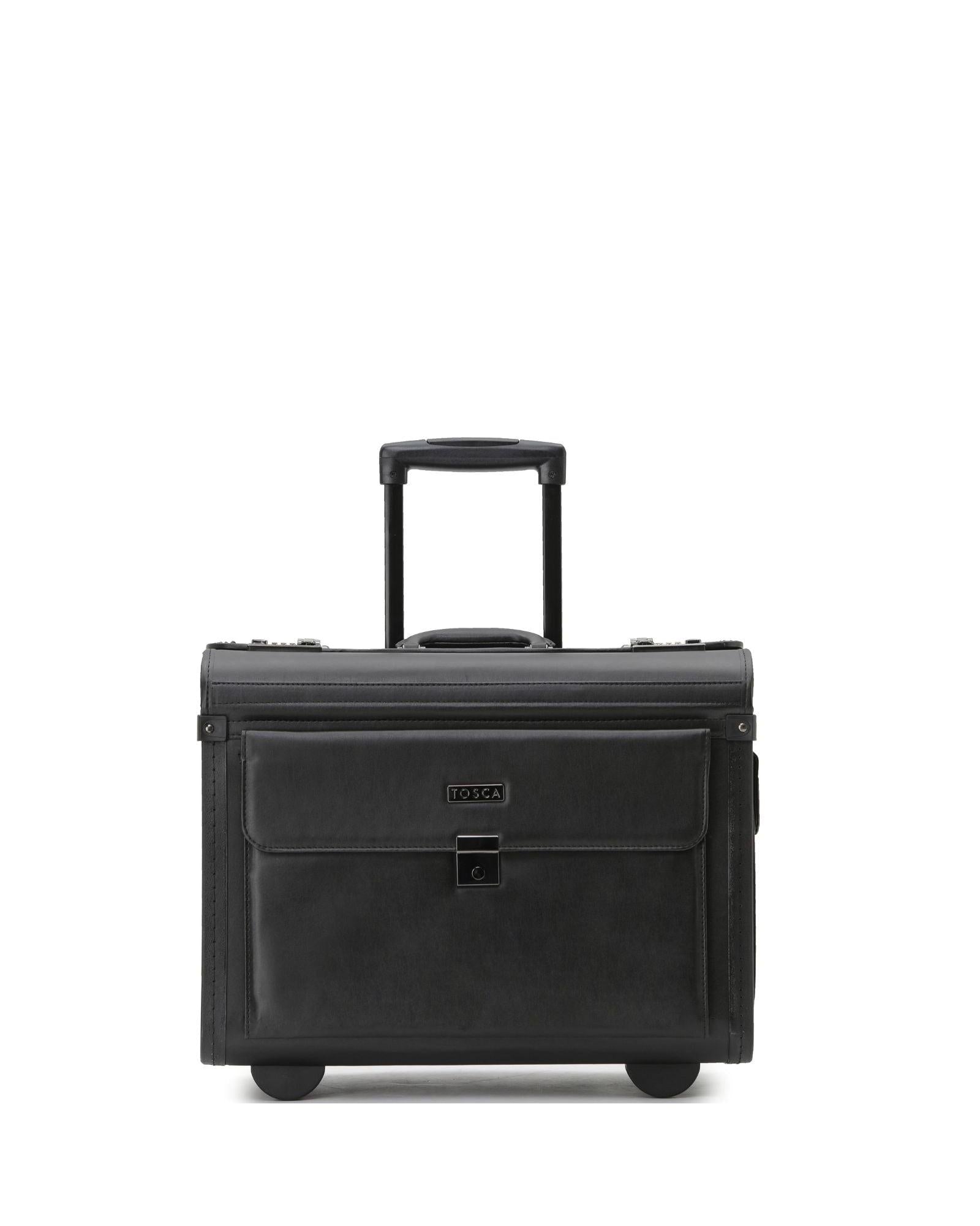 Tosca Hardside Pilot Case - Black Front Image 2