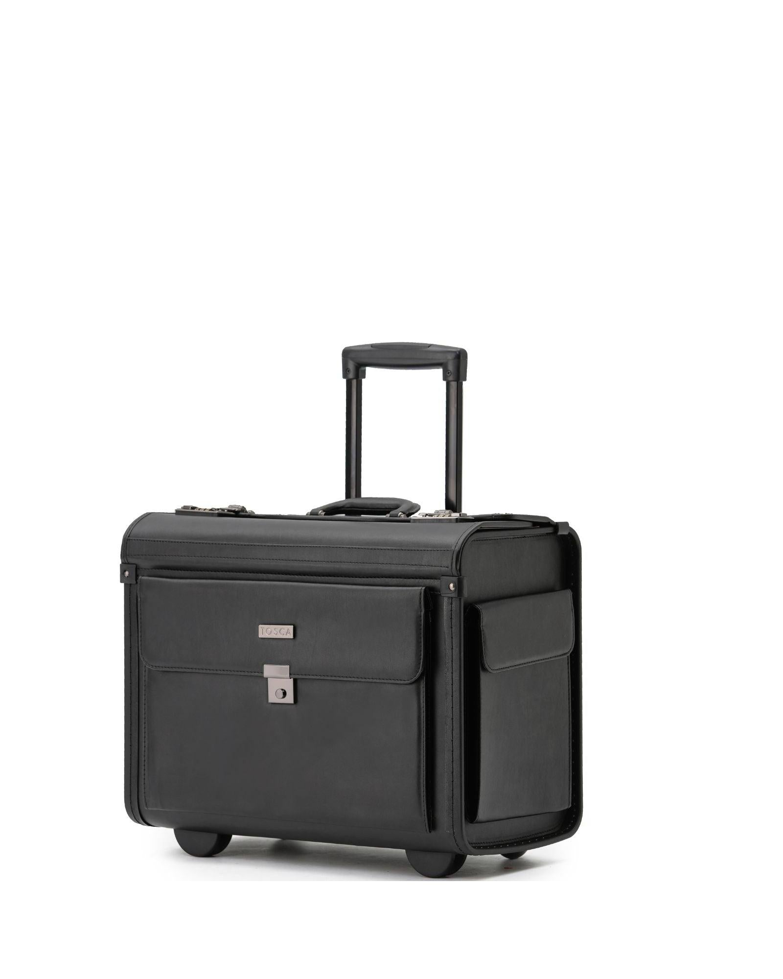 Tosca Hardside Pilot Case - Black Front Left Image 1