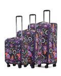 Tosca So Lite Softside Spinner Luggage Set - Paisley Front Left Image 1