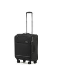 Tosca So Lite Expandable Softside Carry-On Spinner Suitcase - 54cm - Black Front Left Image 1