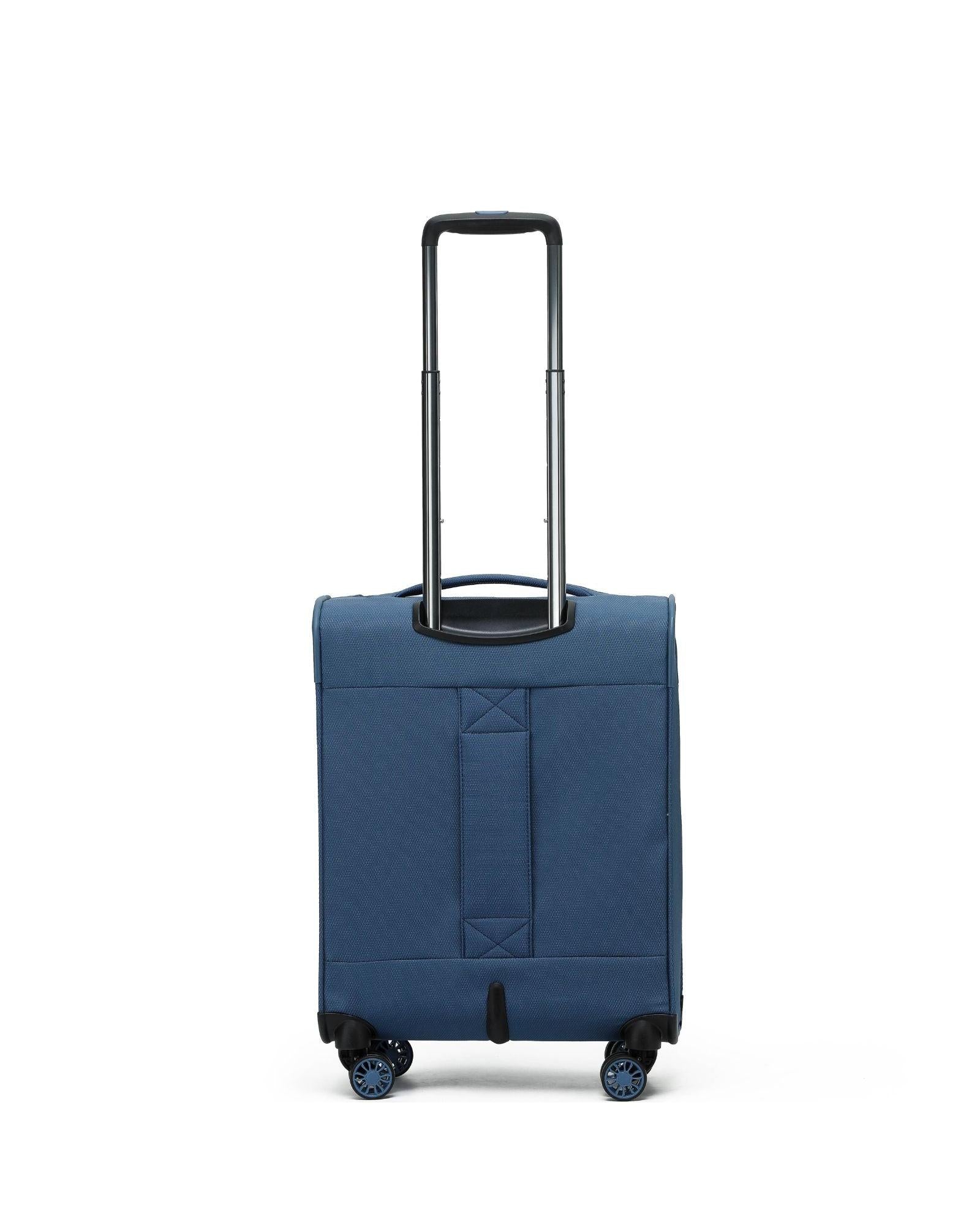 Tosca So Lite Expandable Softside Carry-On Spinner Suitcase - 54cm - Blue Back Image 3