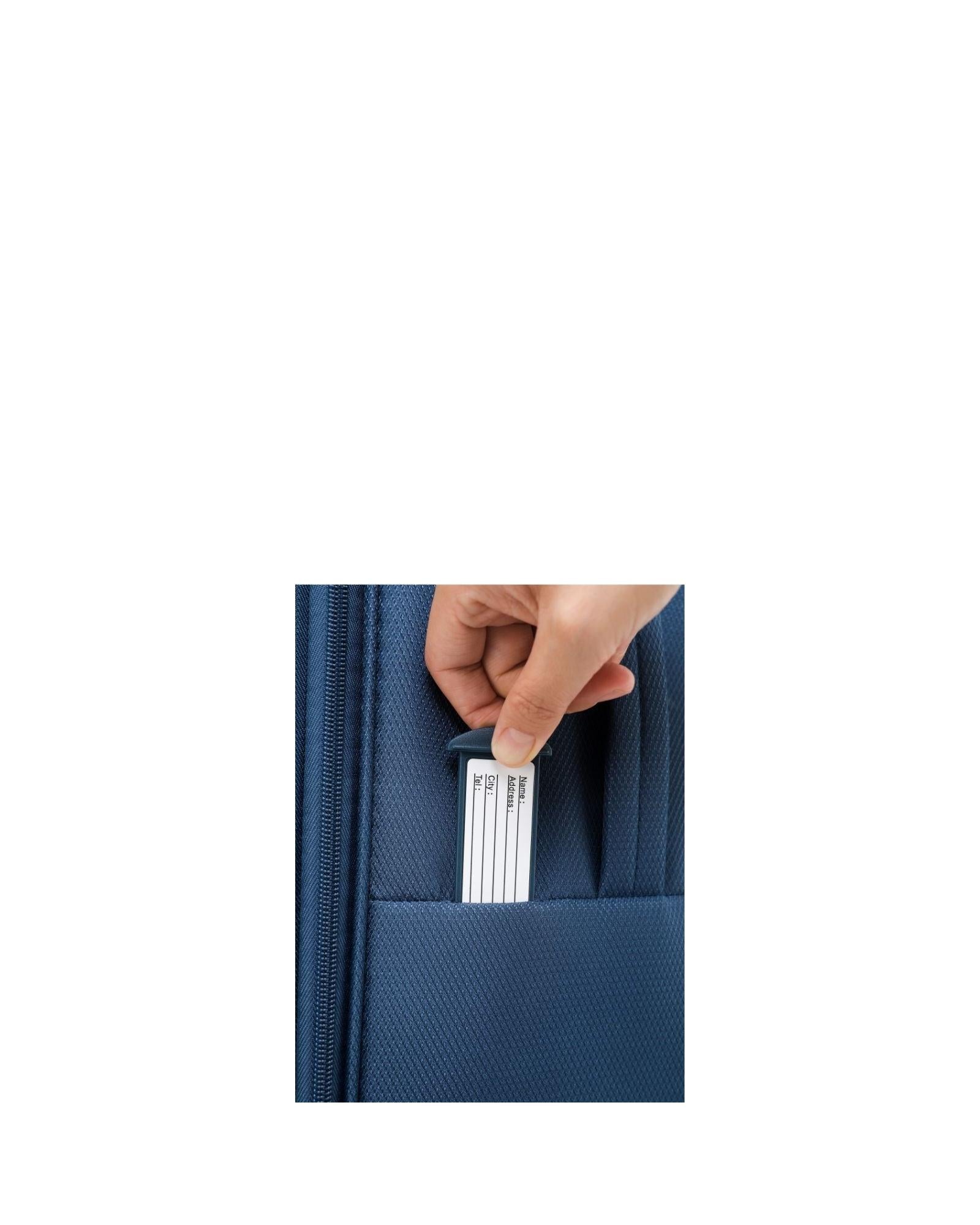 Tosca So Lite Expandable Softside Carry-On Spinner Suitcase - 54cm - Blue Image 7