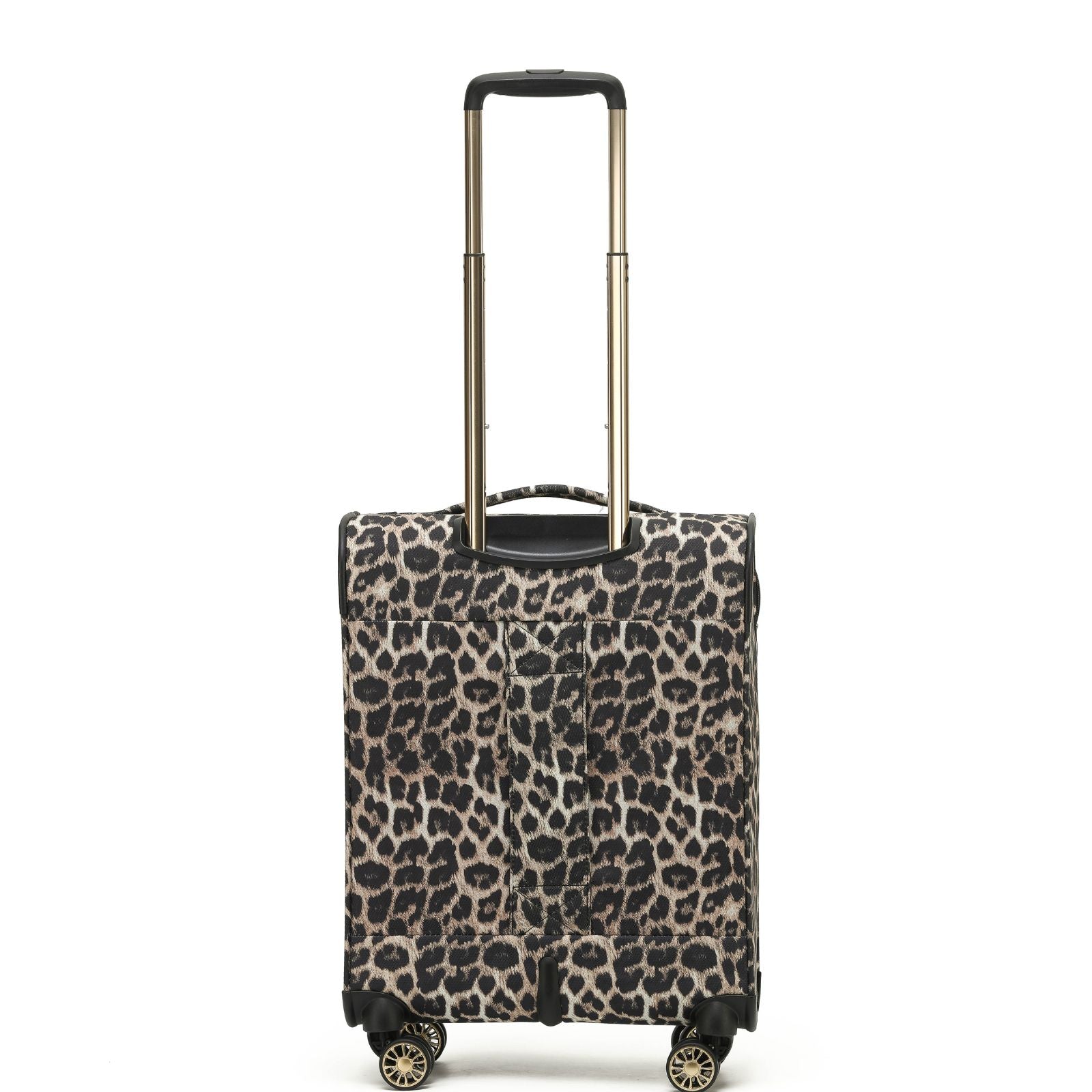 Tosca So Lite Expandable Softside Carry-On Spinner Suitcase - 54cm - Leopard Back Image 3