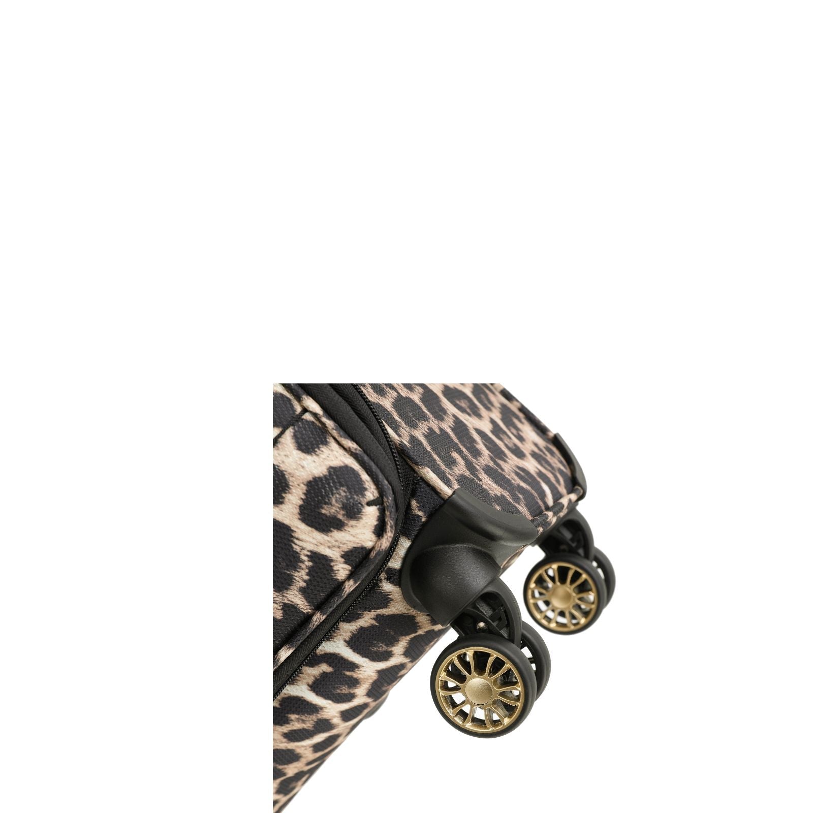 Tosca So Lite Expandable Softside Carry-On Spinner Suitcase - 54cm - Leopard Image 9
