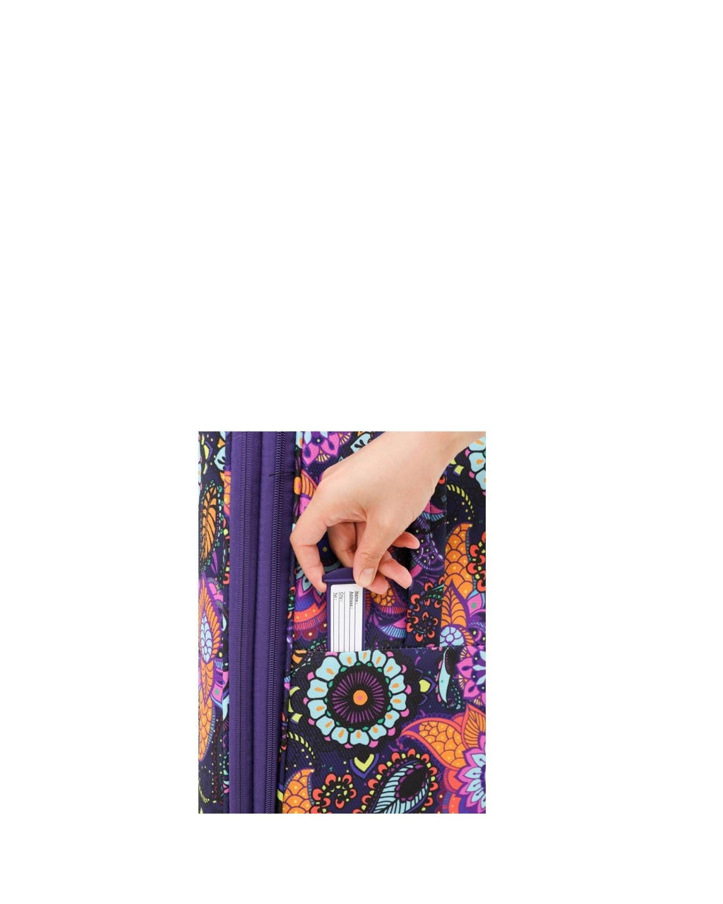 Tosca So Lite Expandable Softside Carry-On Spinner Suitcase - 54cm - Paisley Image 6