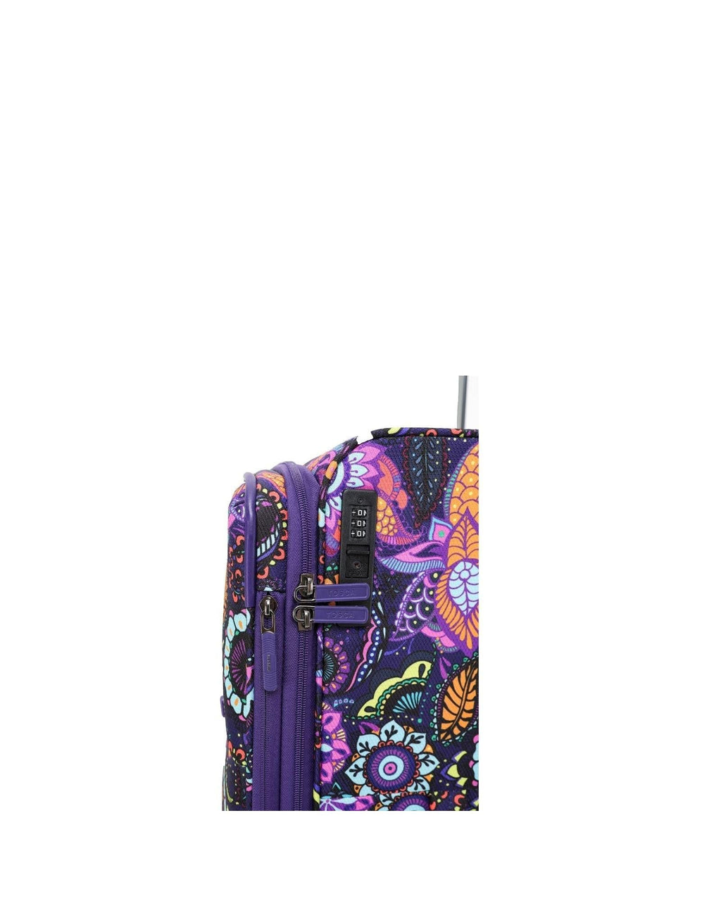 Tosca So Lite Expandable Softside Carry-On Spinner Suitcase - 54cm - Paisley Image 5