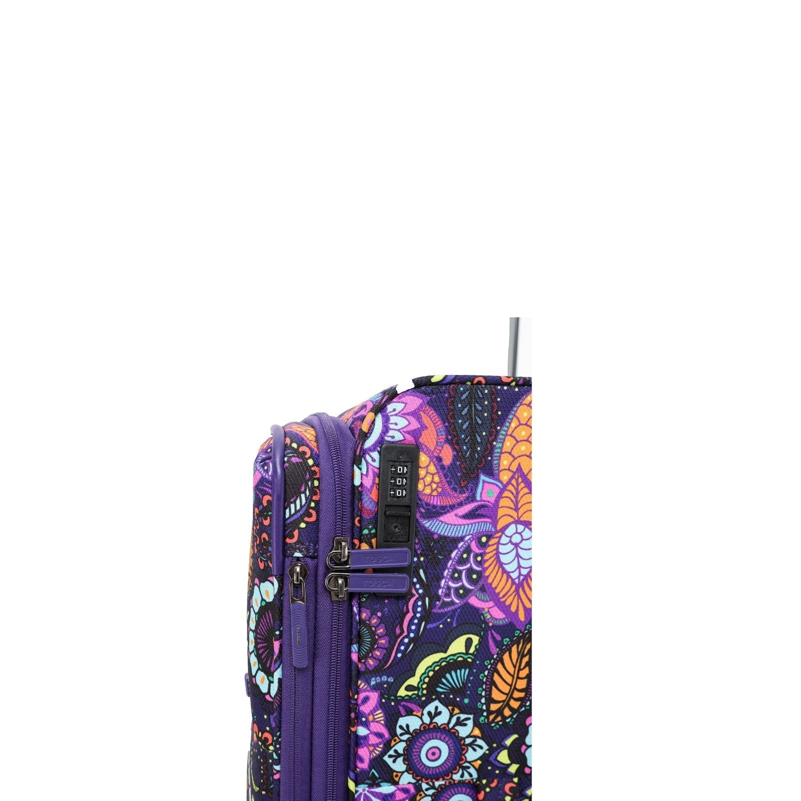 Tosca So Lite Expandable Softside Carry-On Spinner Suitcase - 54cm - Paisley