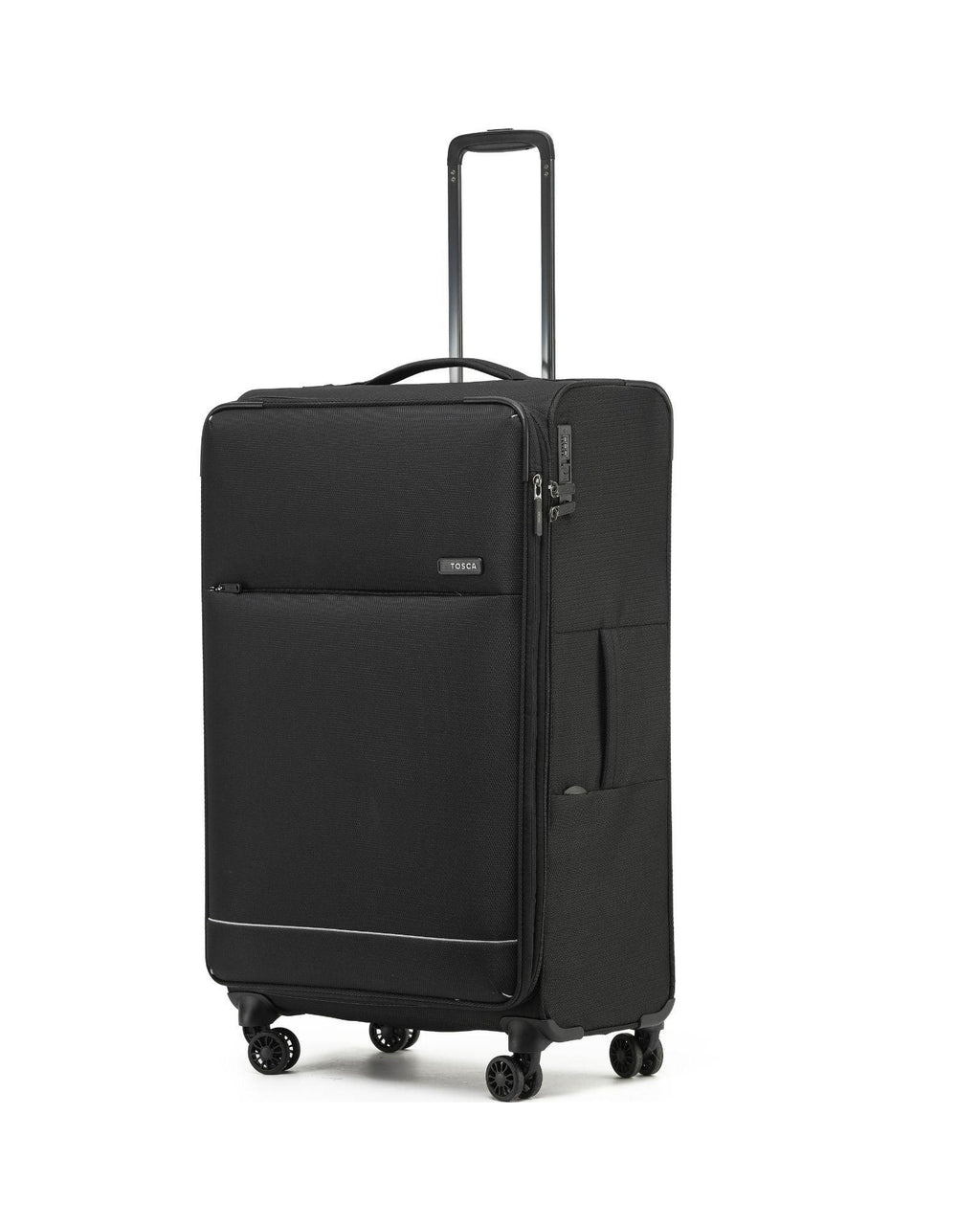 Tosca So Lite Expandable Softside Large Spinner Suitcase - 79cm - Black Front Left Image 1